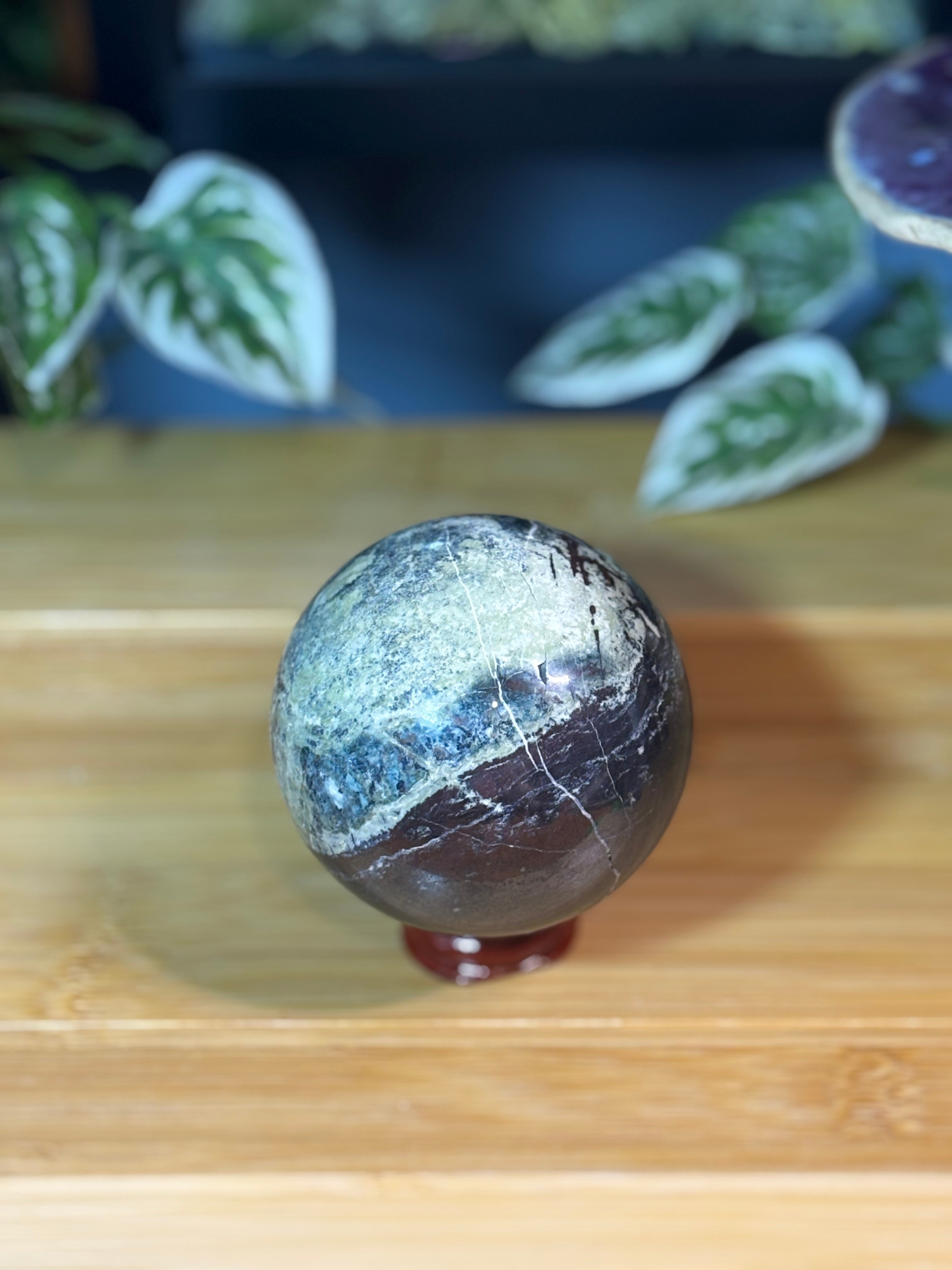 Hematite Sphere w/Inclusions 1