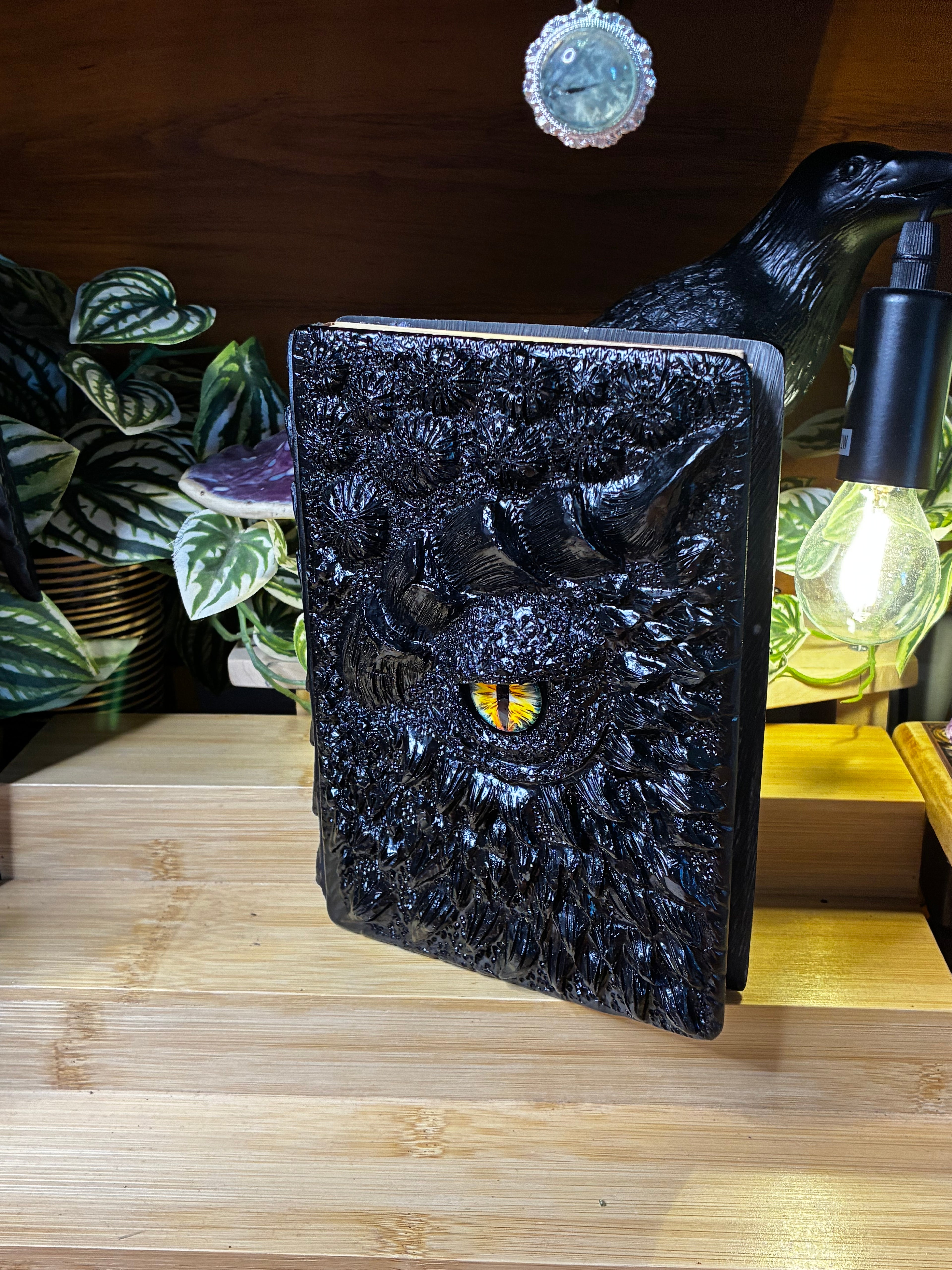 🐉 Obsidian Dragon Scale Hardcover Notebook