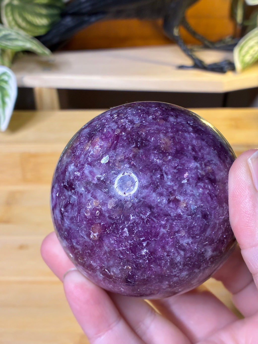 Lepidolite Sphere