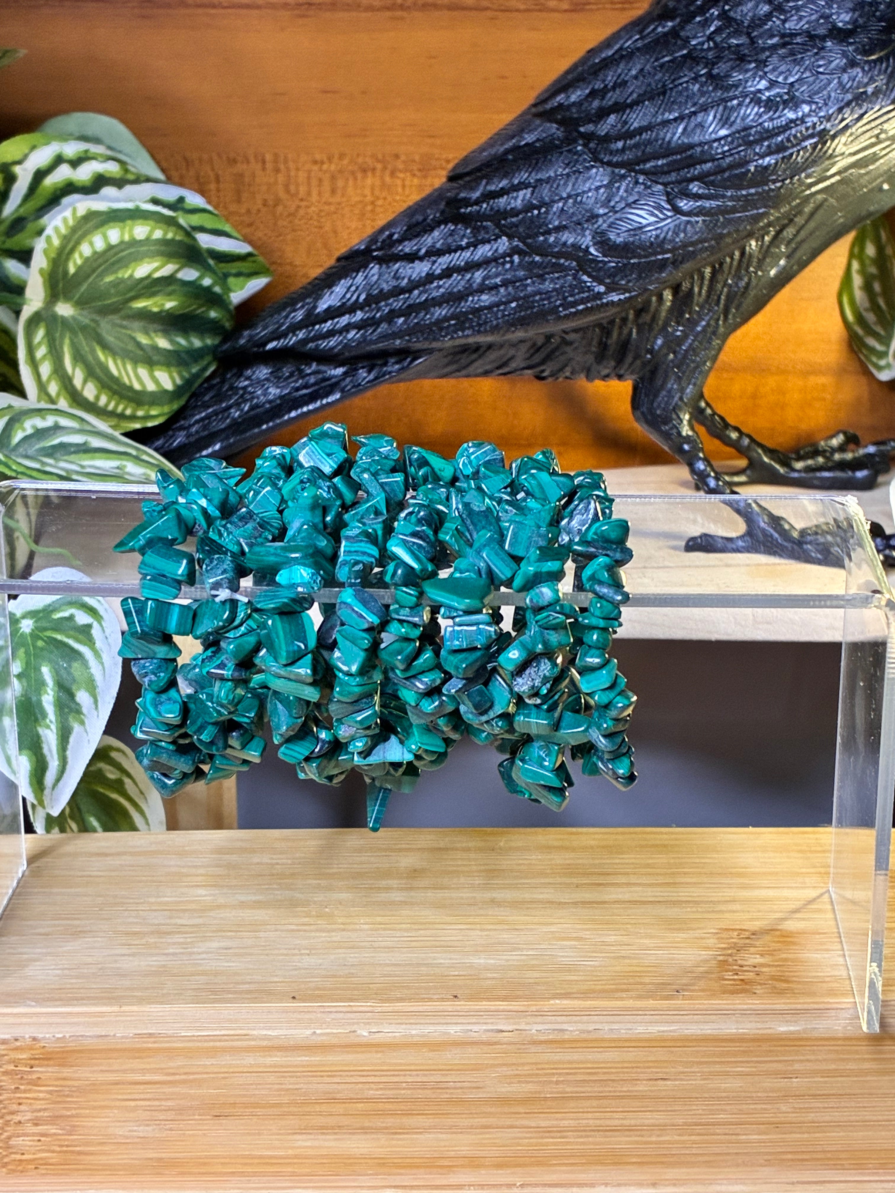 Malachite Chip Bracelets