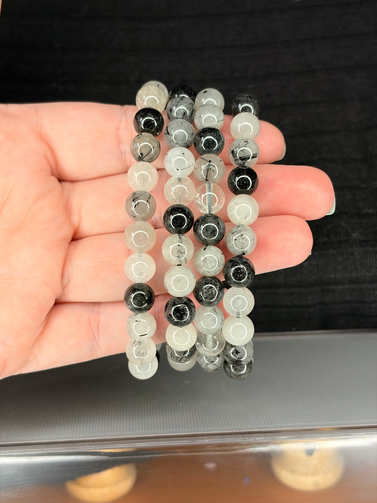 Tourmaline Quartz 8mm Bracelet
