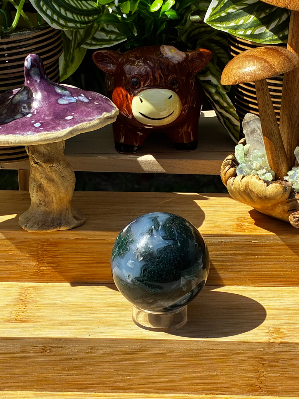 Moss Agate Sphere 3