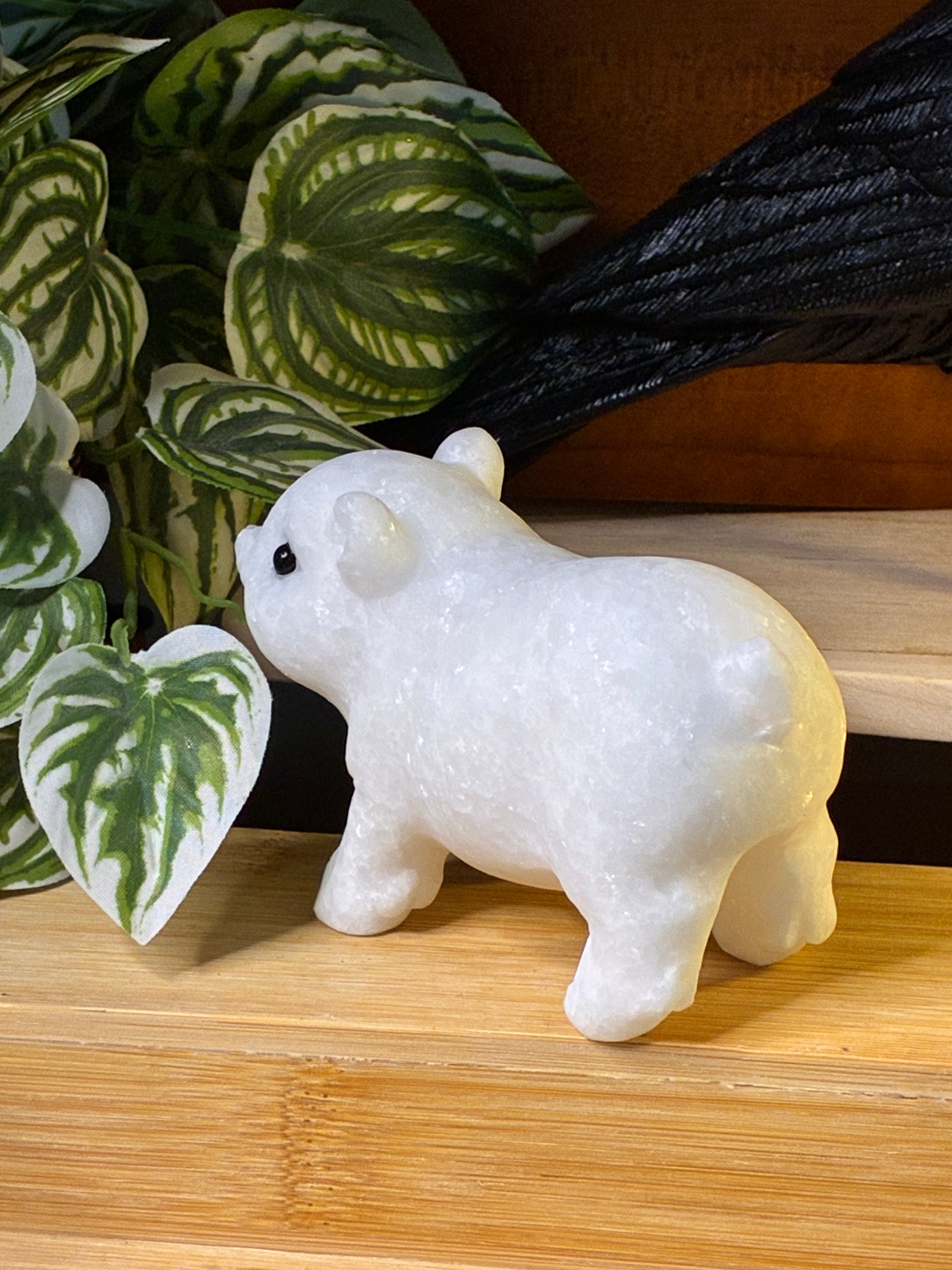 White Jade Pig Carving