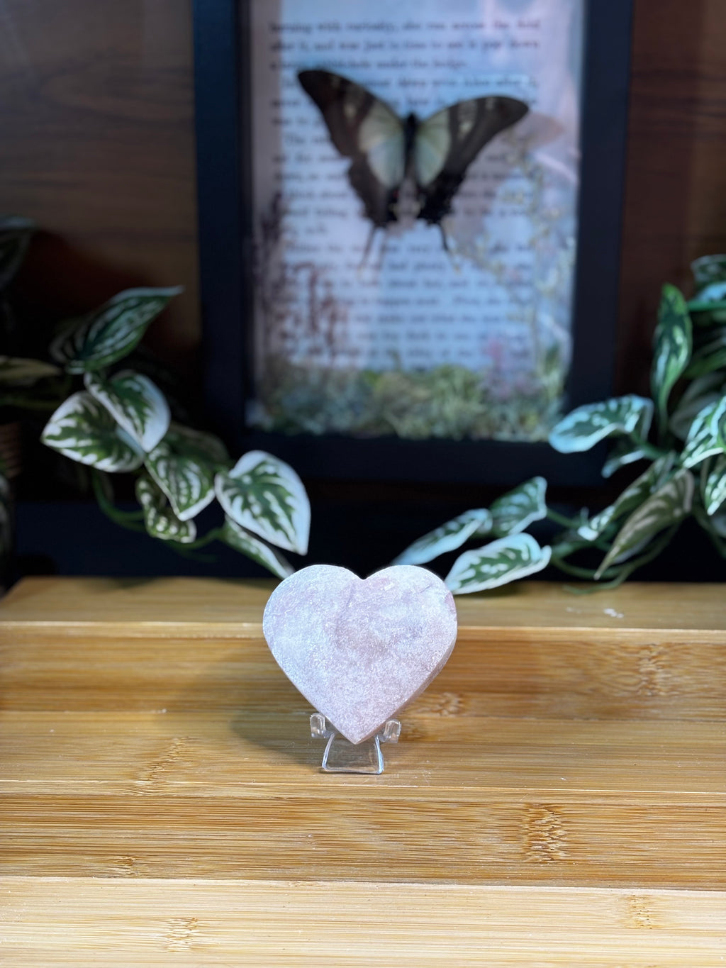 Pink Opal Heart