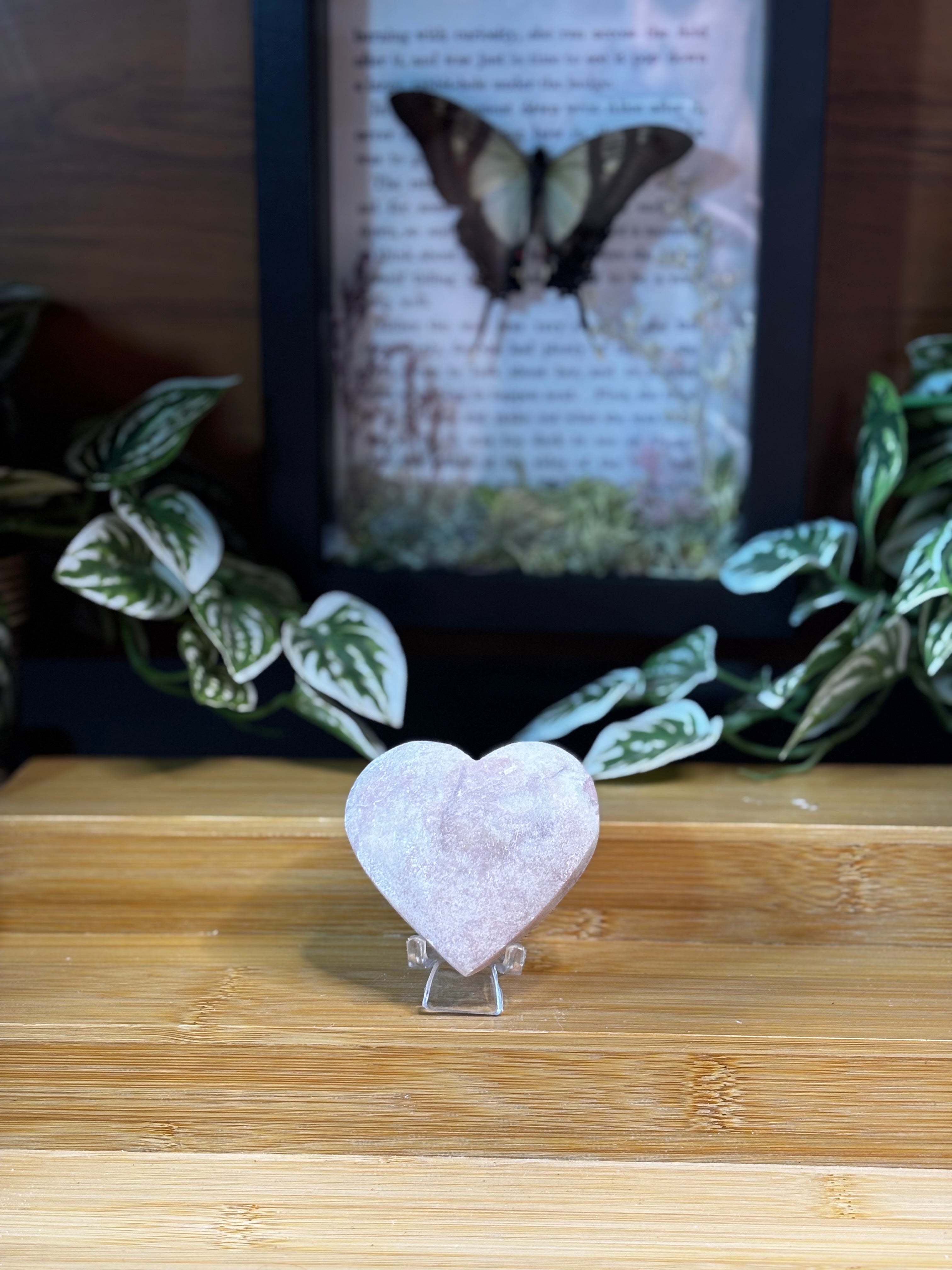 Pink Opal Heart