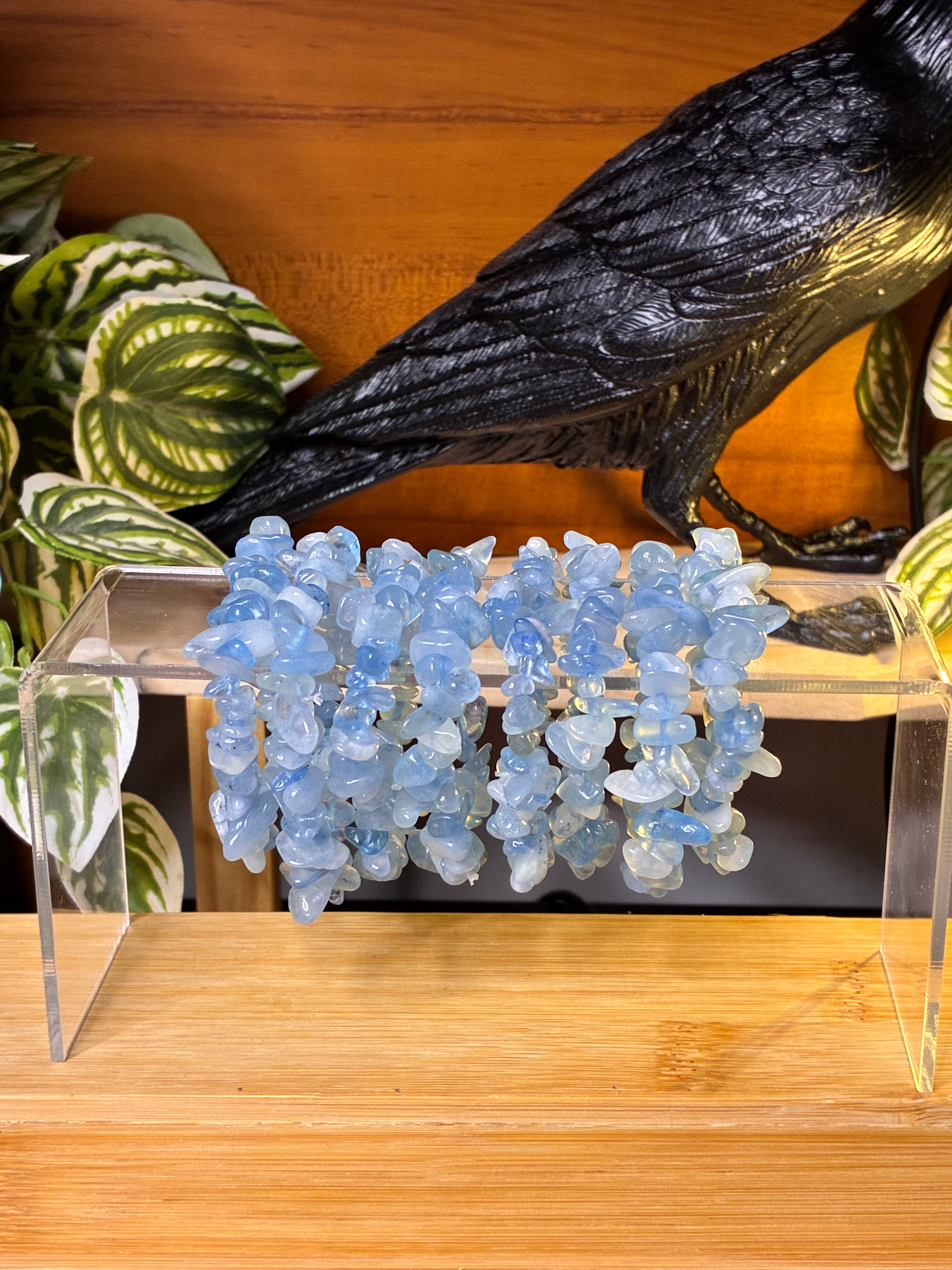 Aquamarine Chip Bracelets