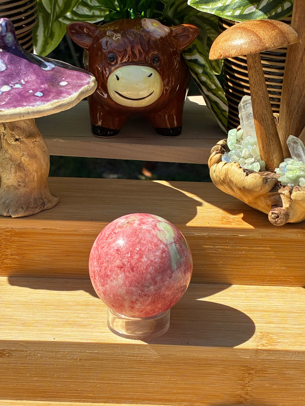 Thulite Sphere w/Epidote 2