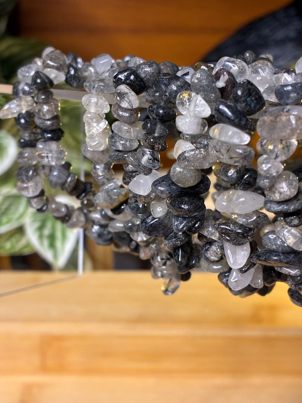 Black Tourmaline Chip Bracelets