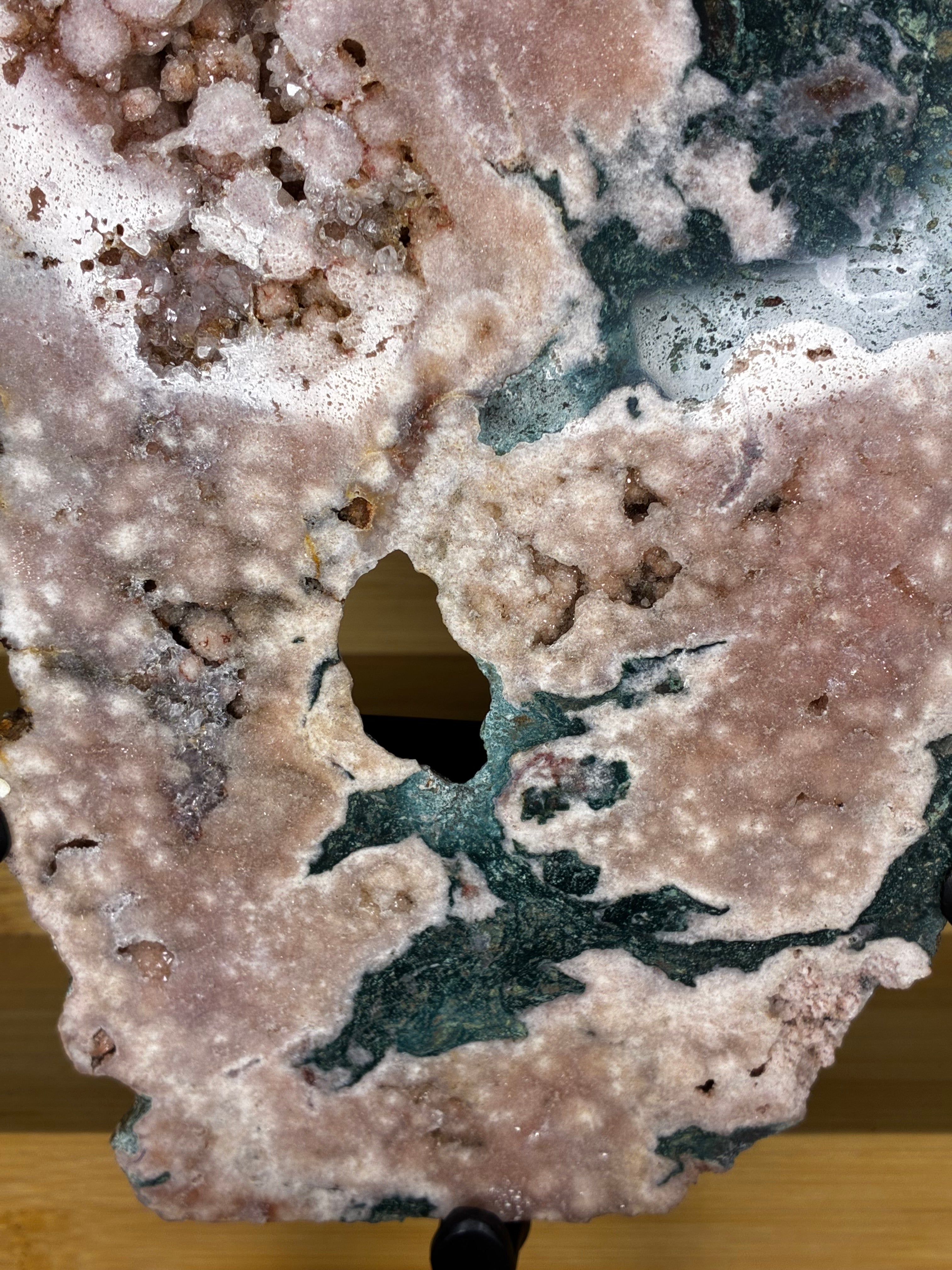 Pink Amethyst Slab on Stand