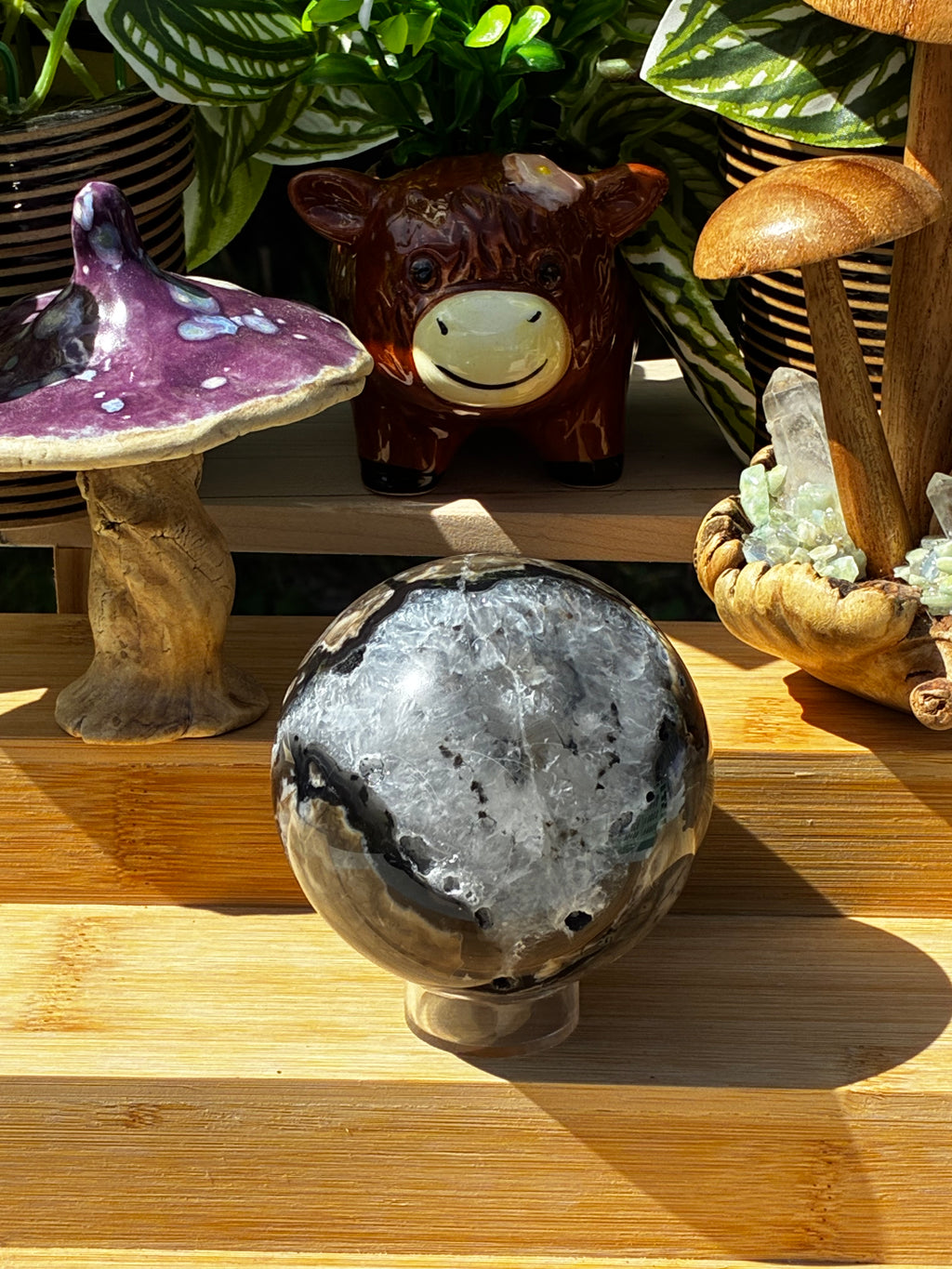 Volcano Agate Larger Sphere