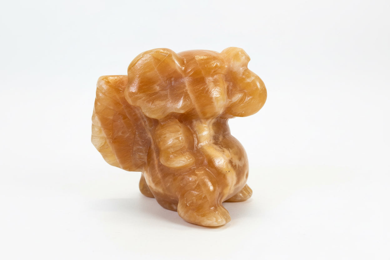 Orange Calcite Winged Elephant