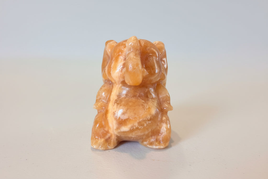 Orange Calcite Winged Elephant