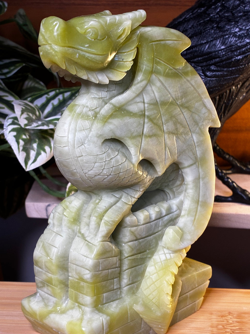 New Jade Dragon Carving