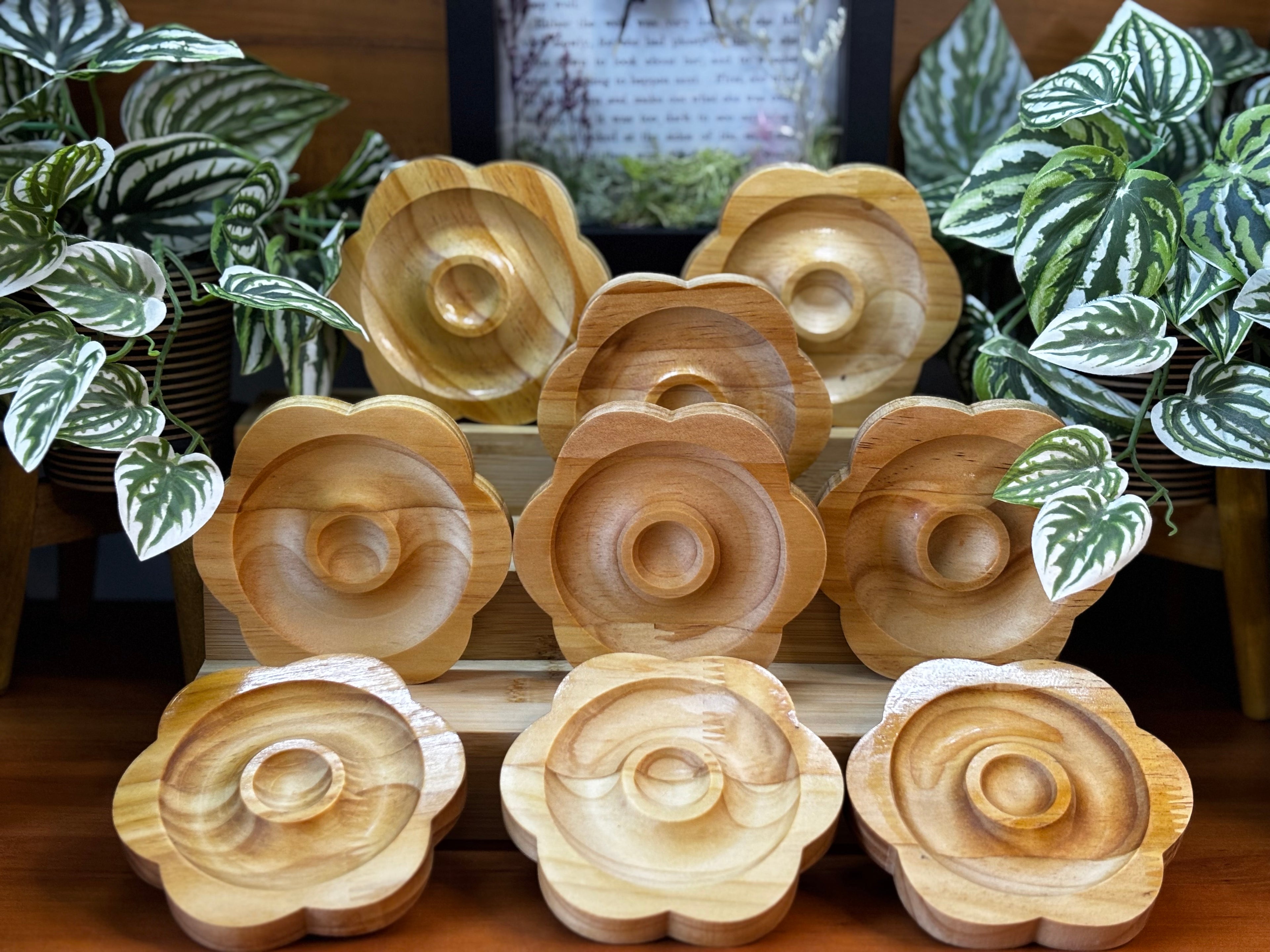 Wooden Egg/Sphere Stands