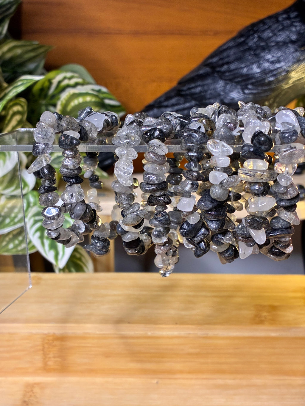 Black Tourmaline Chip Bracelets