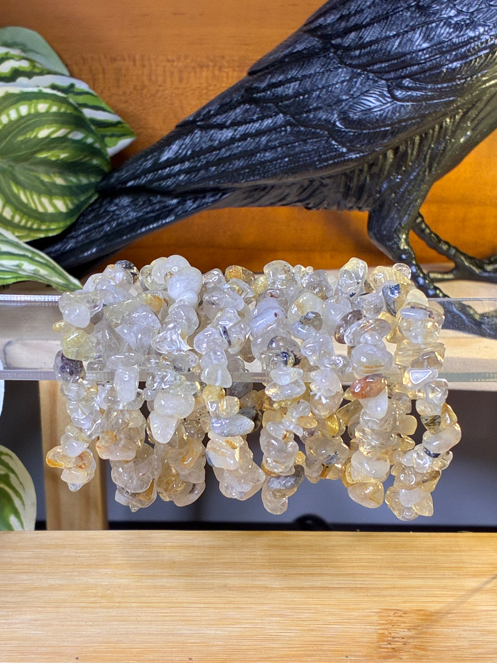 Gold Rutile Chip Bracelets