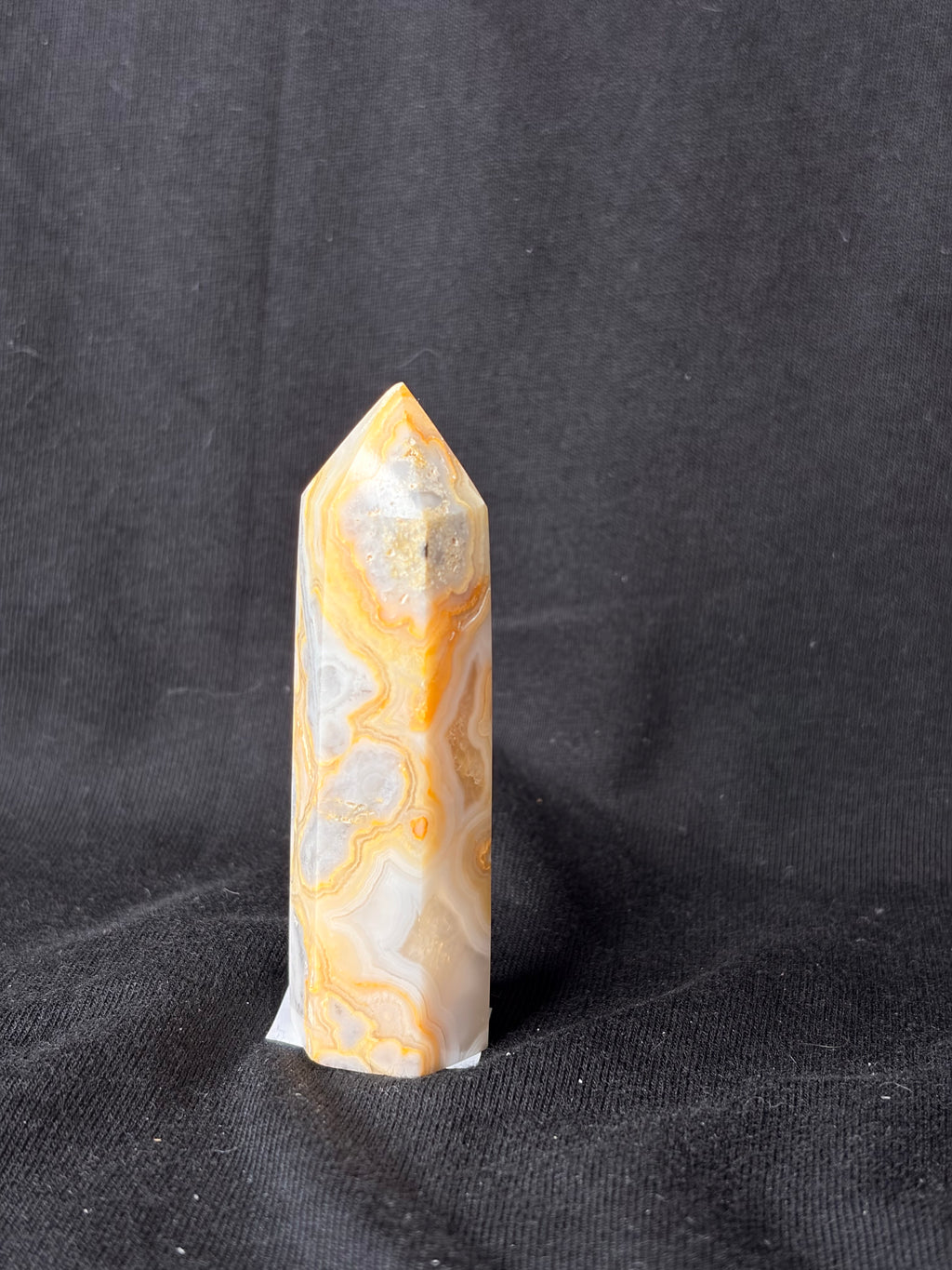 Mexican Crazy Lace Agate Point