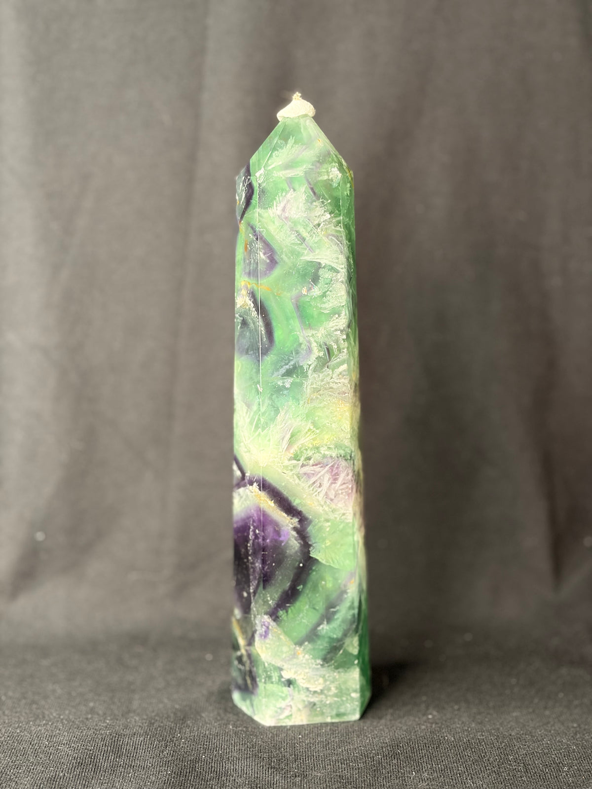 Rainbow Feather Fluorite Tower