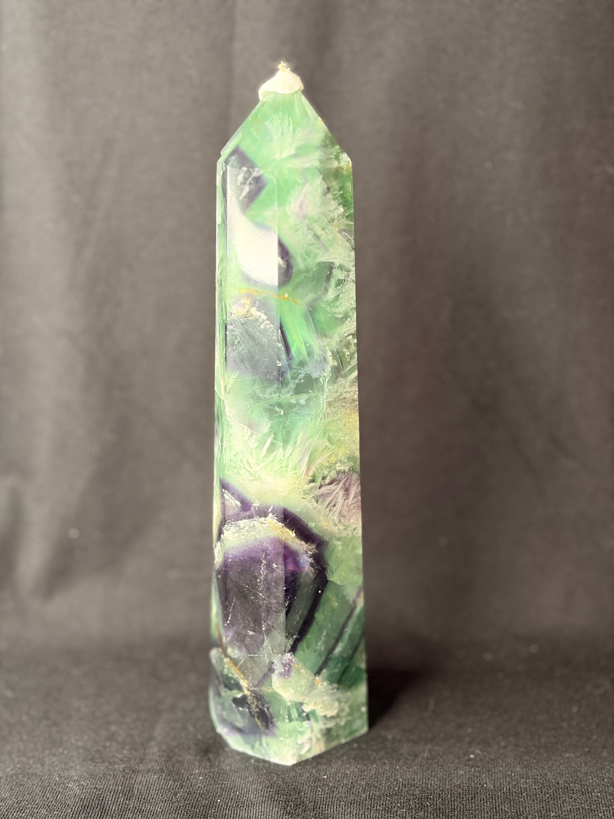 Rainbow Feather Fluorite Tower