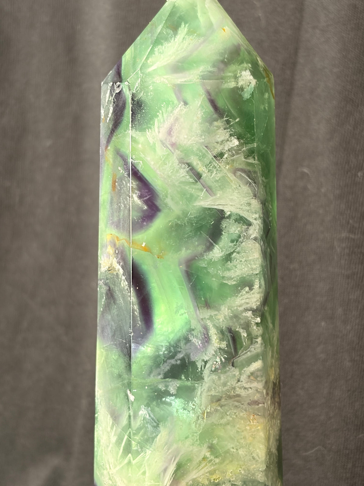 Rainbow Feather Fluorite Tower