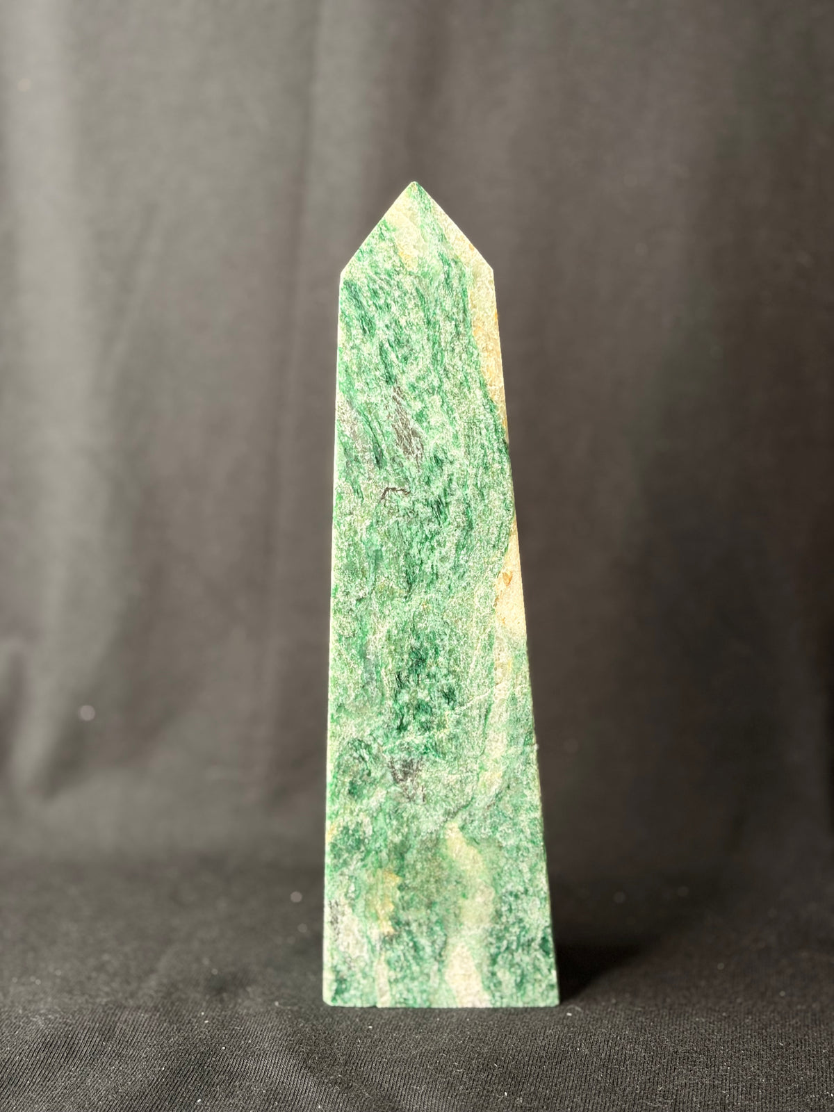 Green Kyanite Obelisk