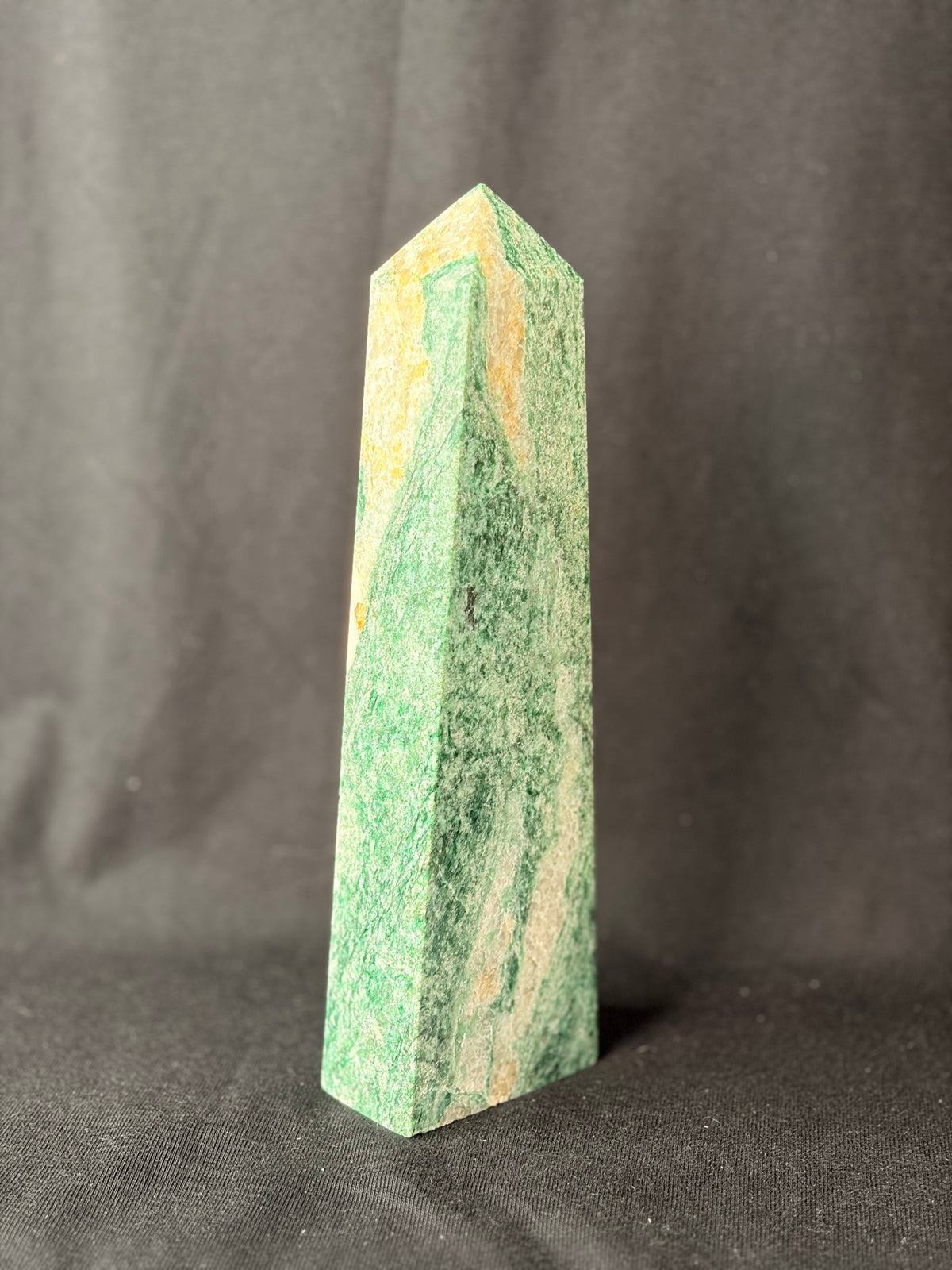 Green Kyanite Obelisk