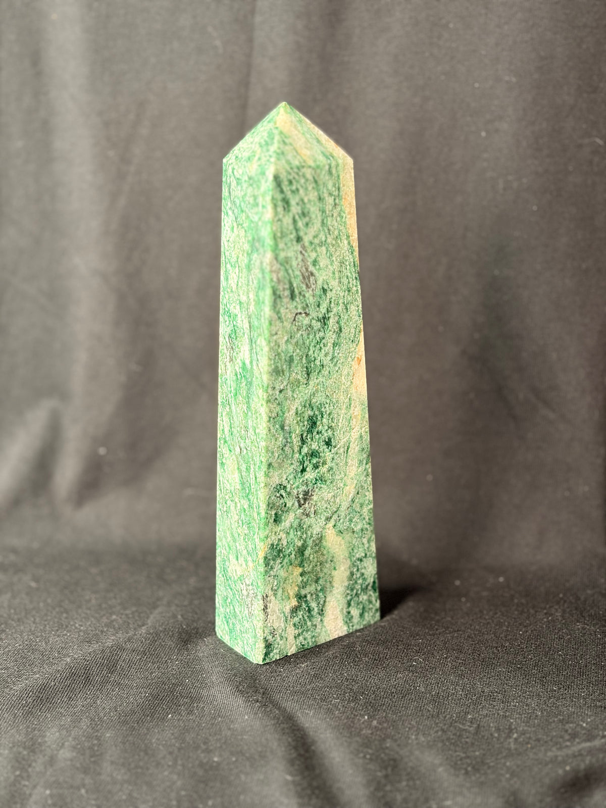 Green Kyanite Obelisk