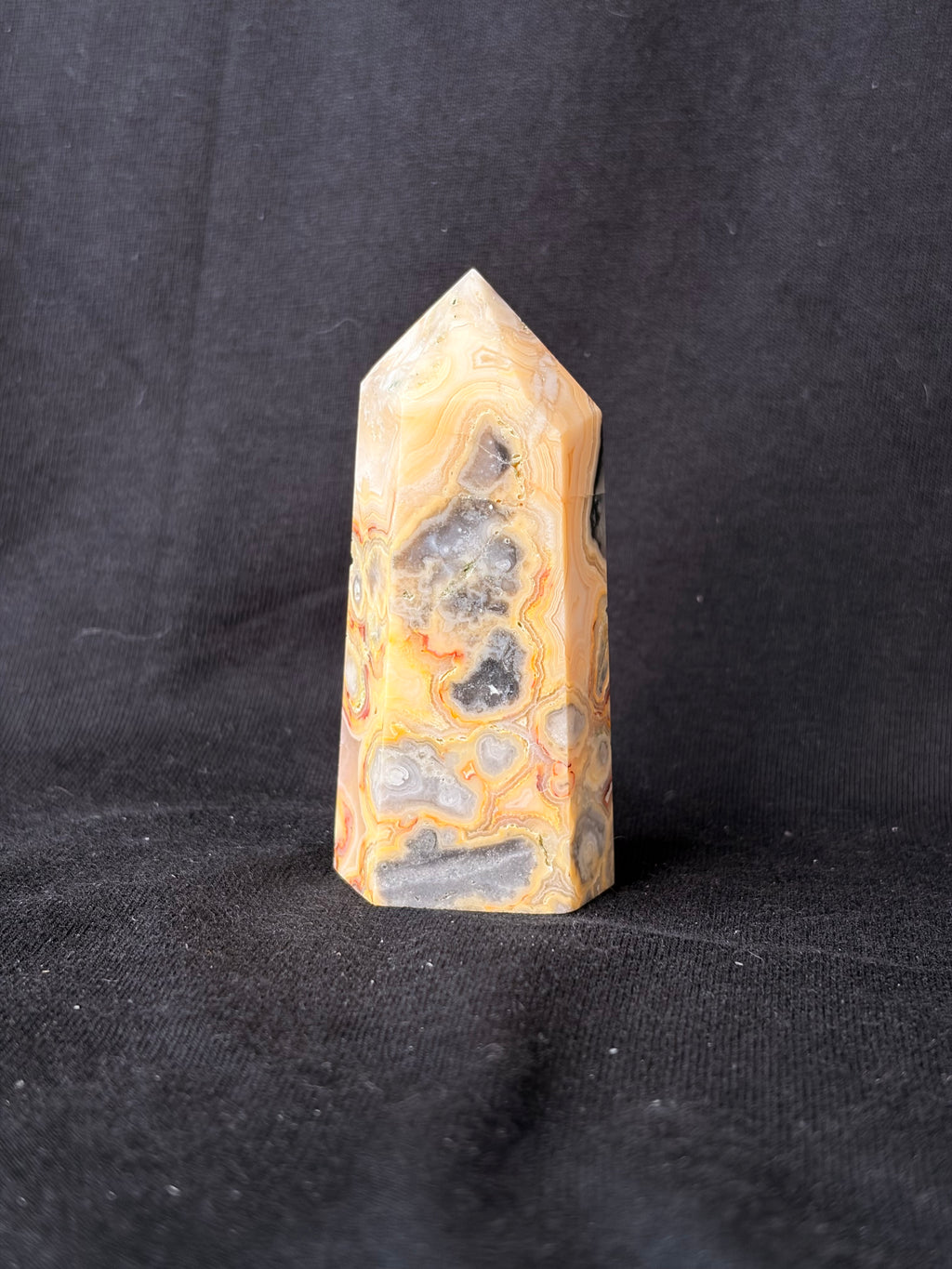 Mexican Crazy Lace Agate Point