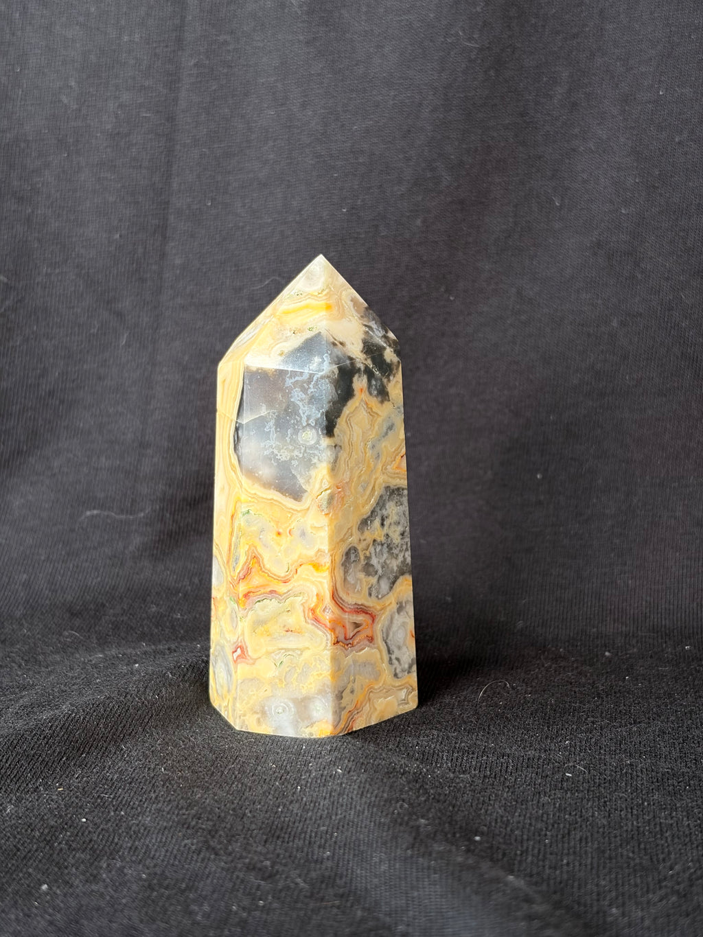 Mexican Crazy Lace Agate Point