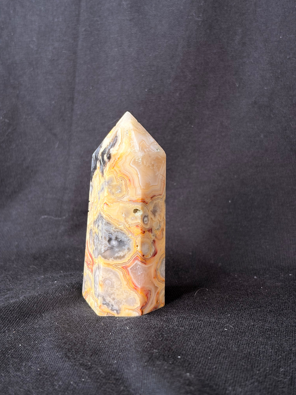 Mexican Crazy Lace Agate Point