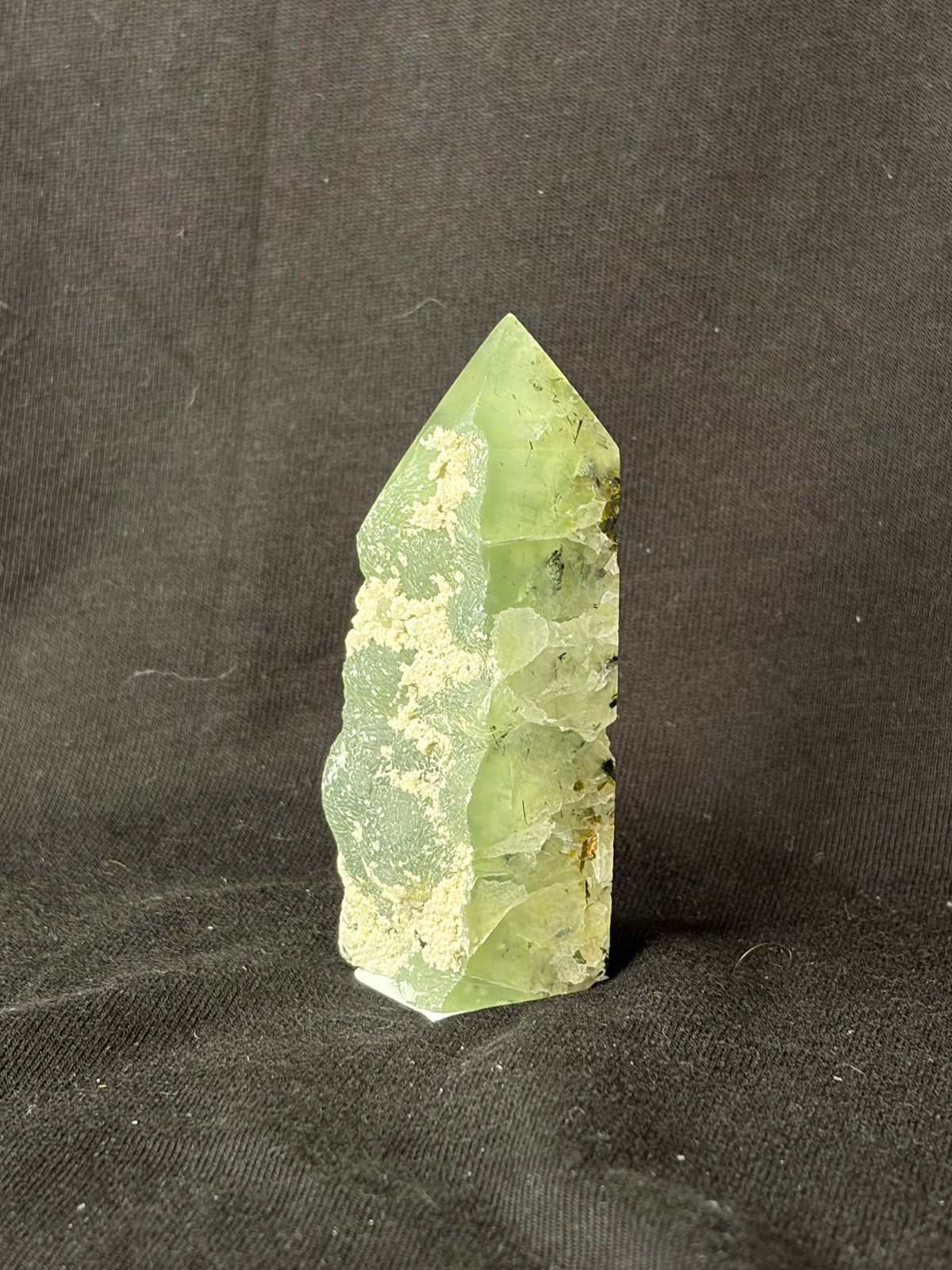 Half Raw Prehnite Point