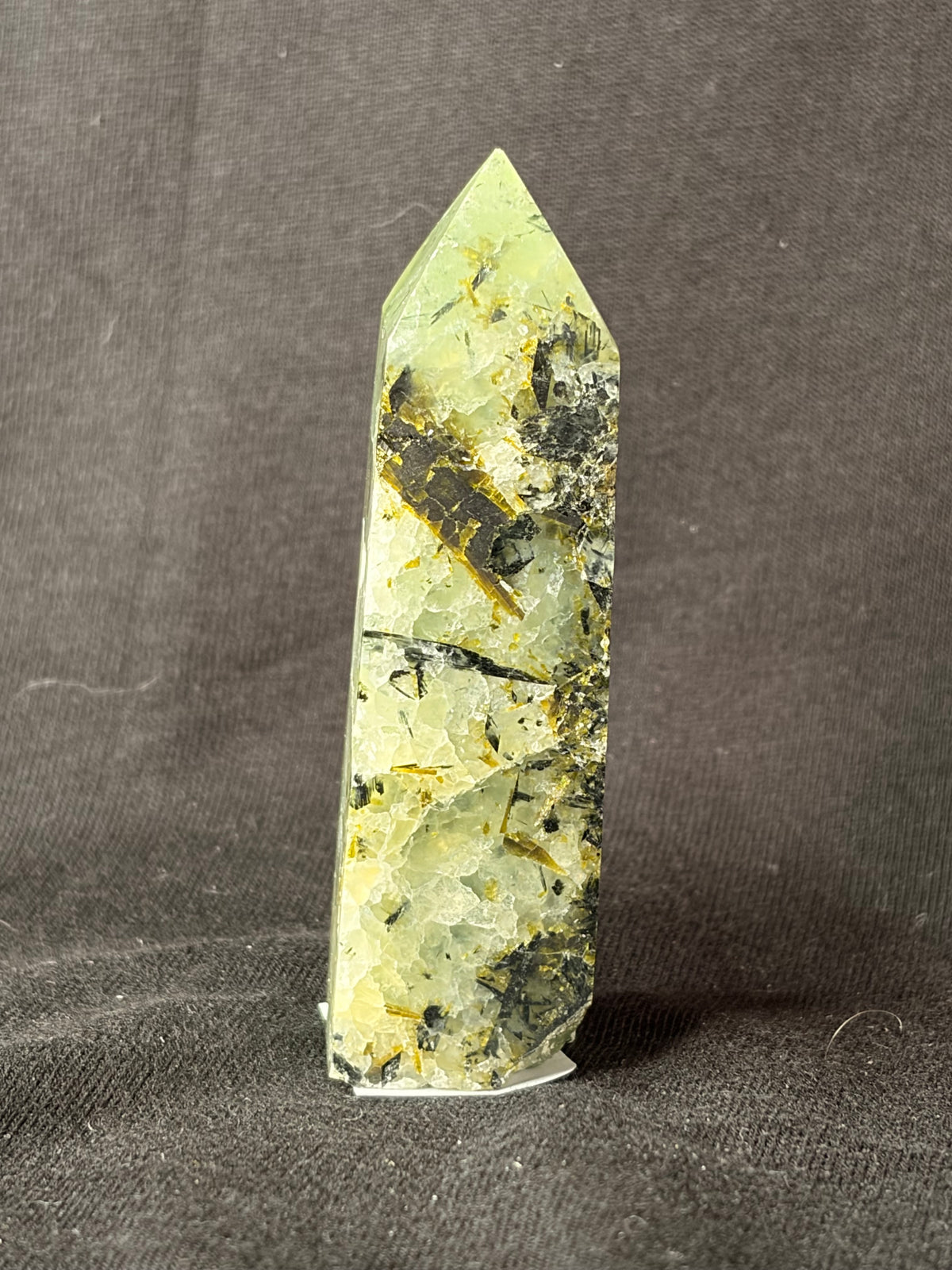 Half Raw Prehnite Point
