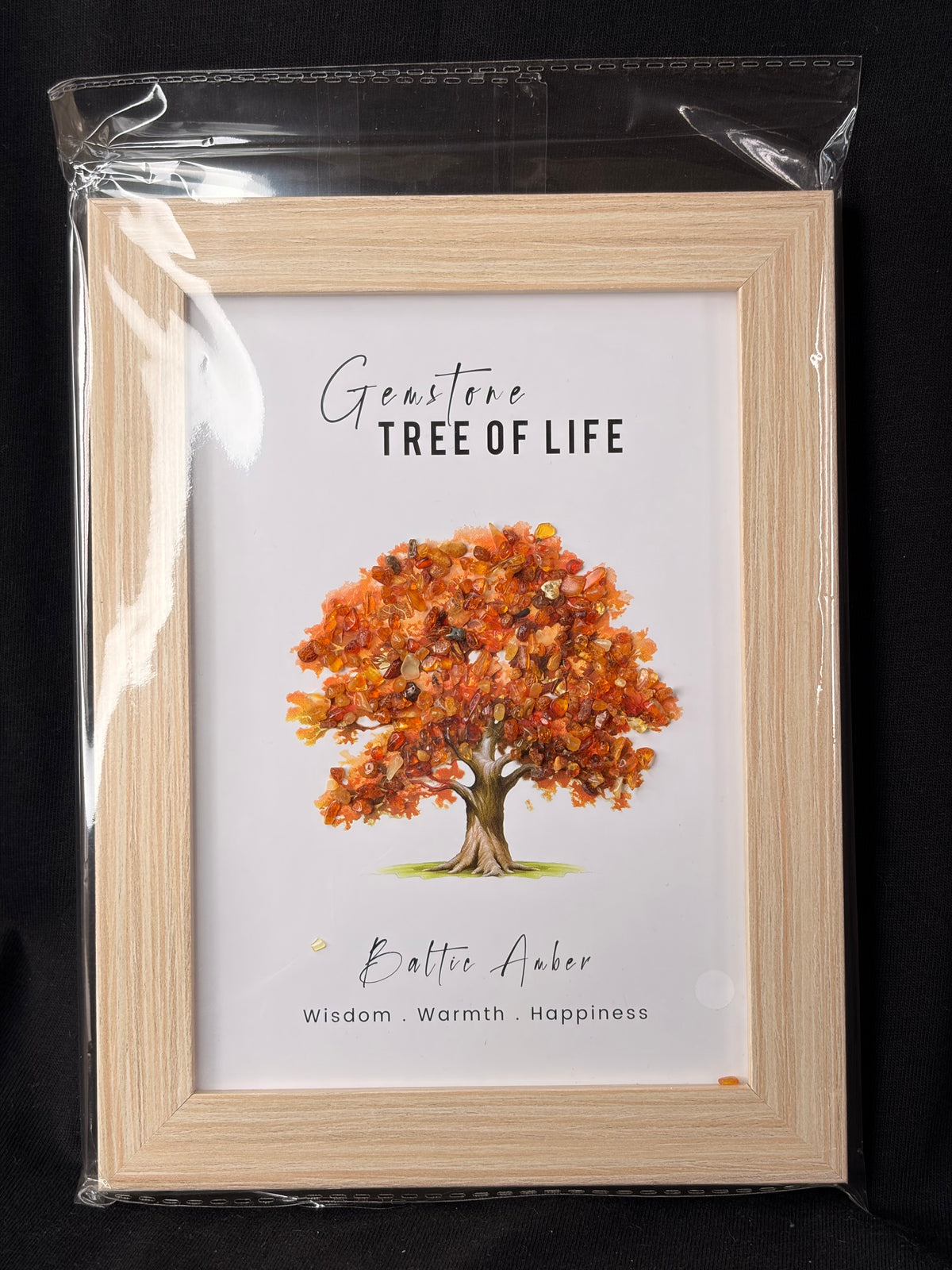 Baltic Amber Gemstone Tree Frame