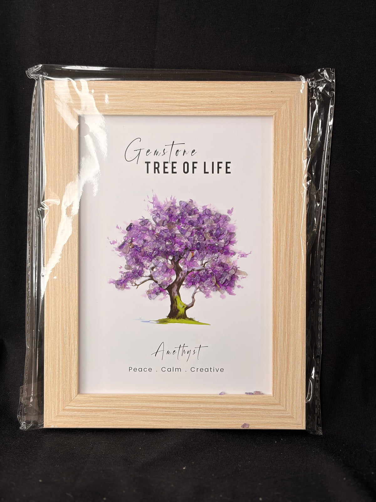Amethyst Gemstone Tree Frame