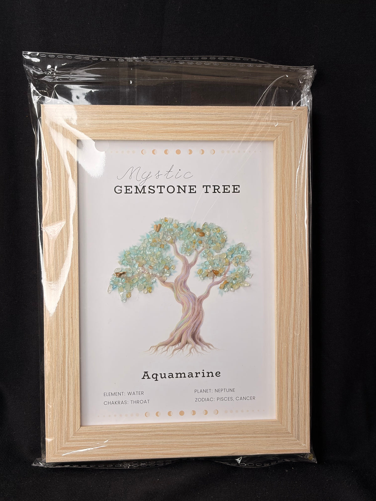 Aquamarine Gemstone Tree Frame