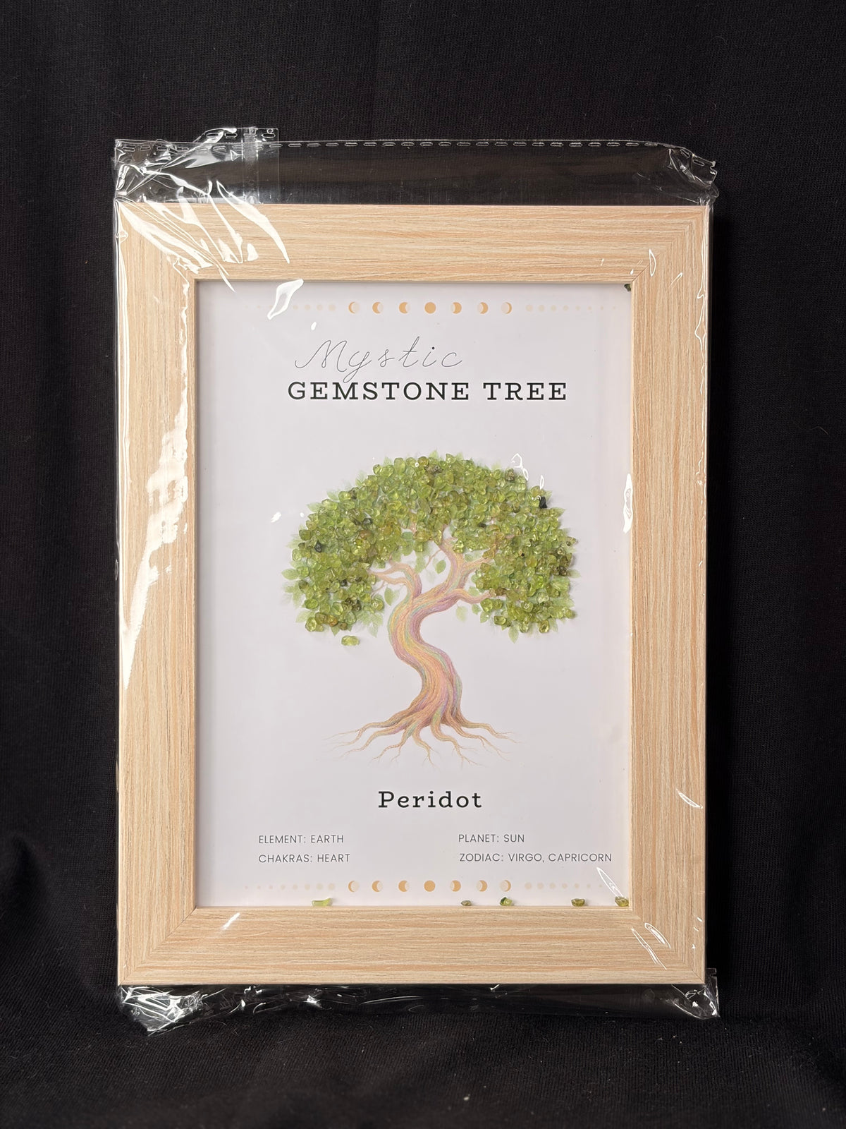 Peridot Gemstone Tree Frame