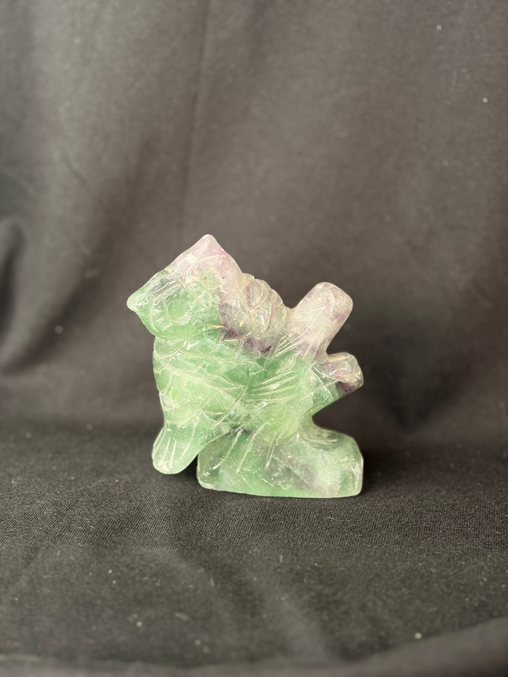Fluorite Owl Carving