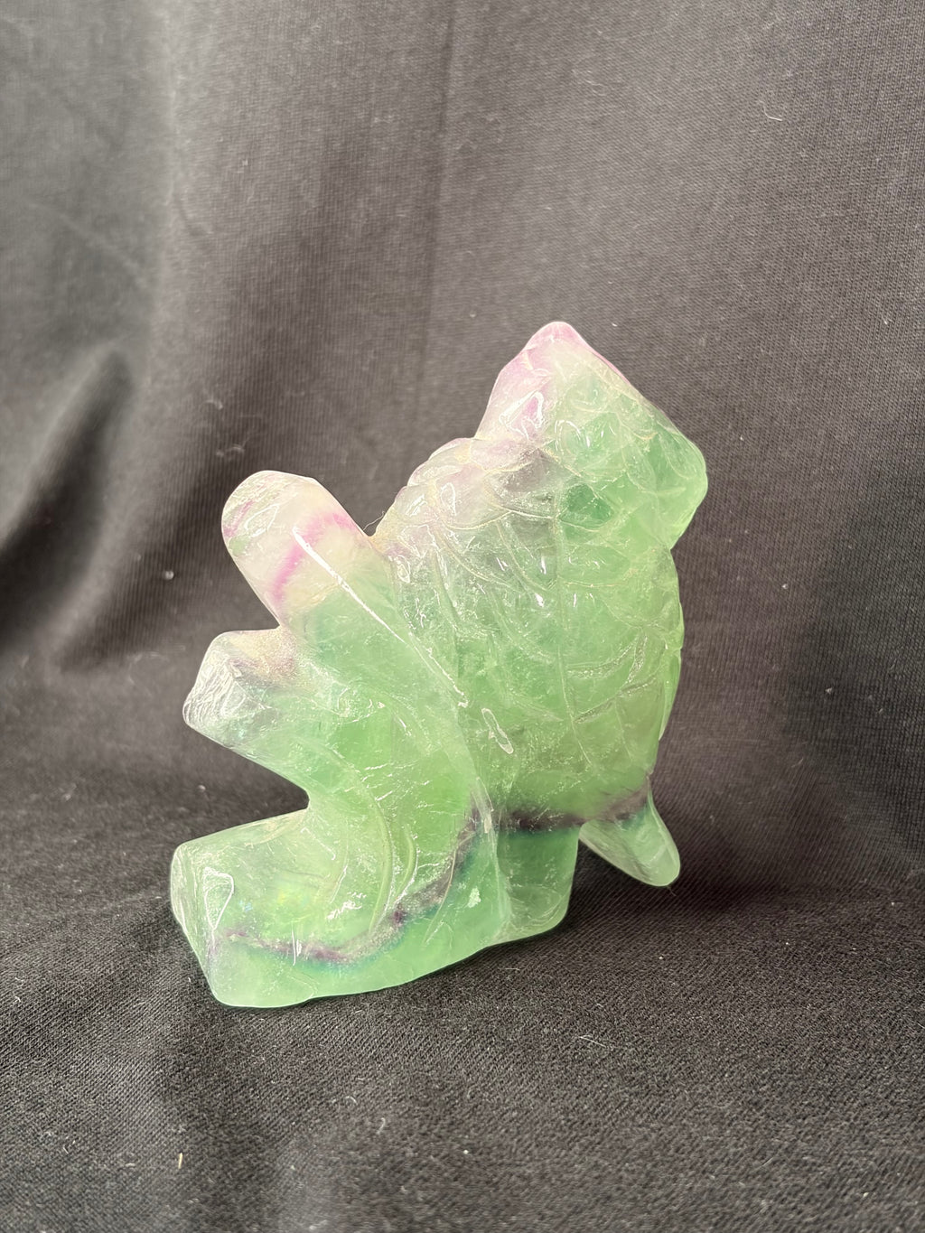 Fluorite Owl Carving