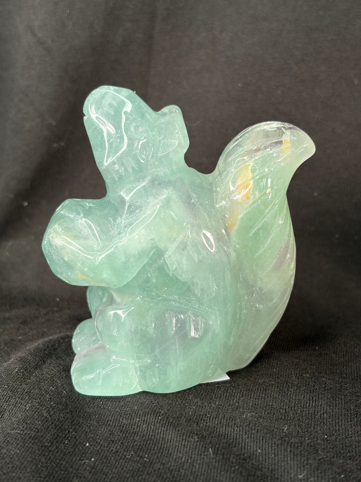 Fluorite Squirrel Carving