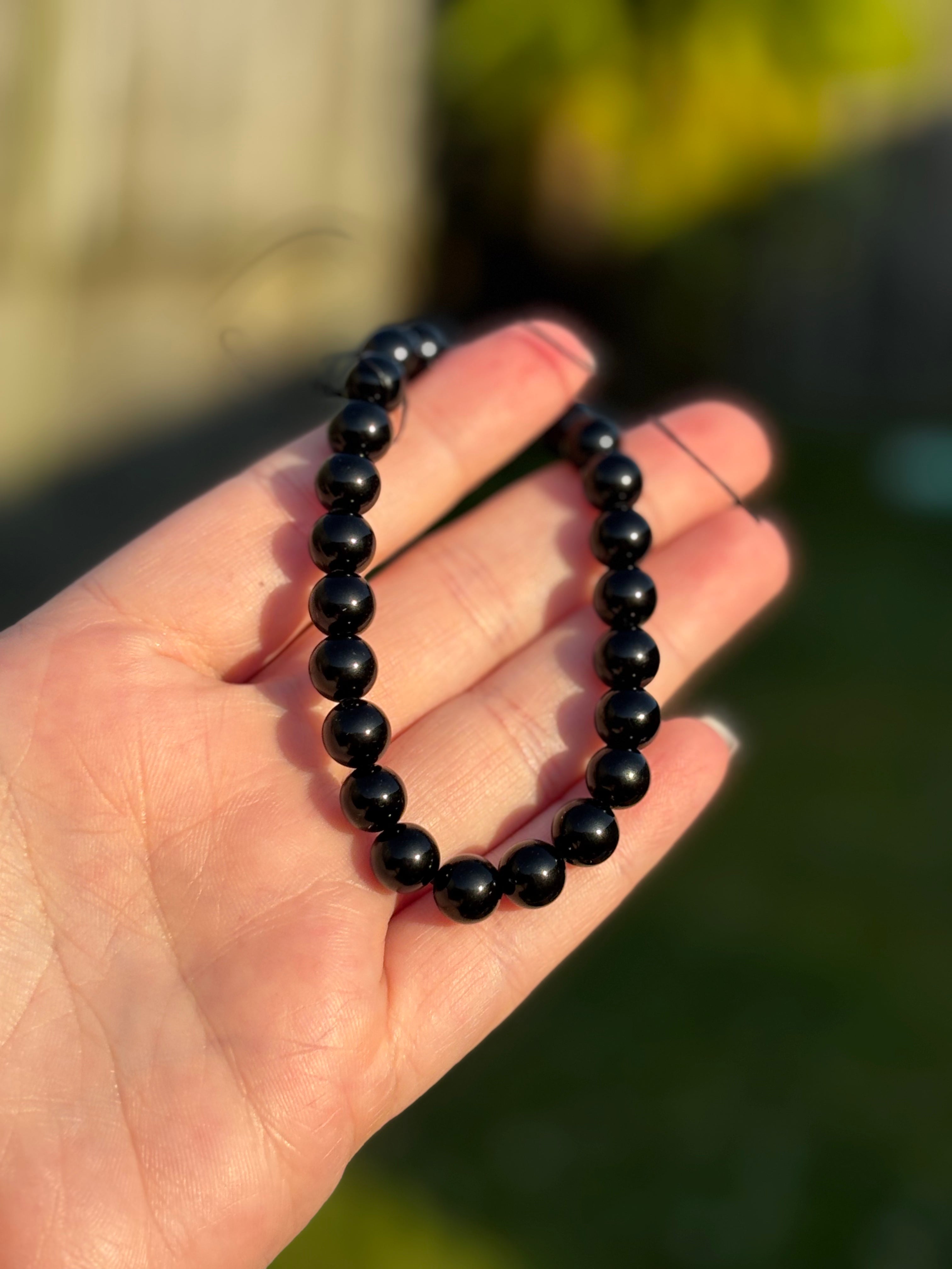 Black Obsidian 8mm Bracelet