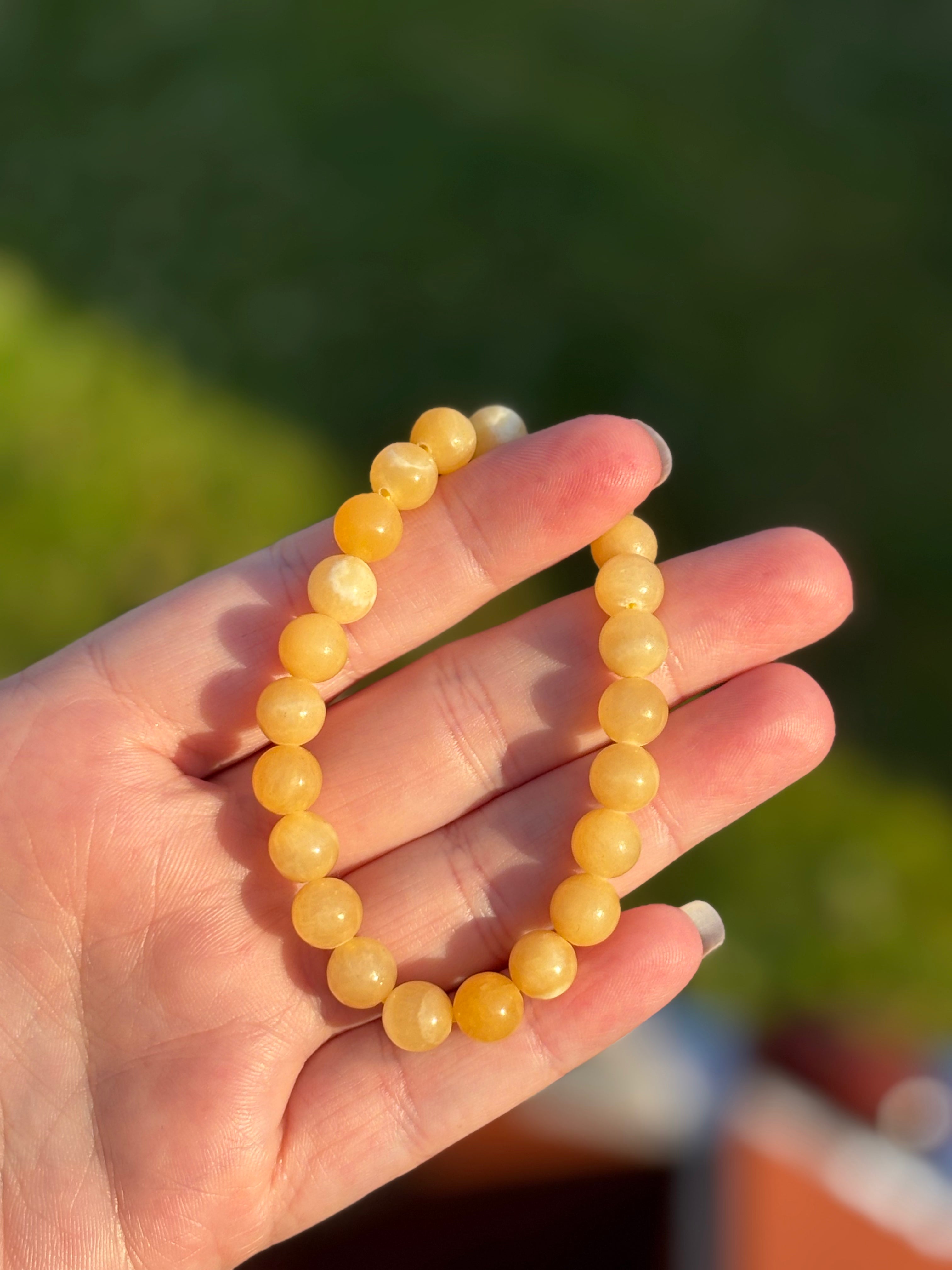 Orange Calcite 8mm Bracelet