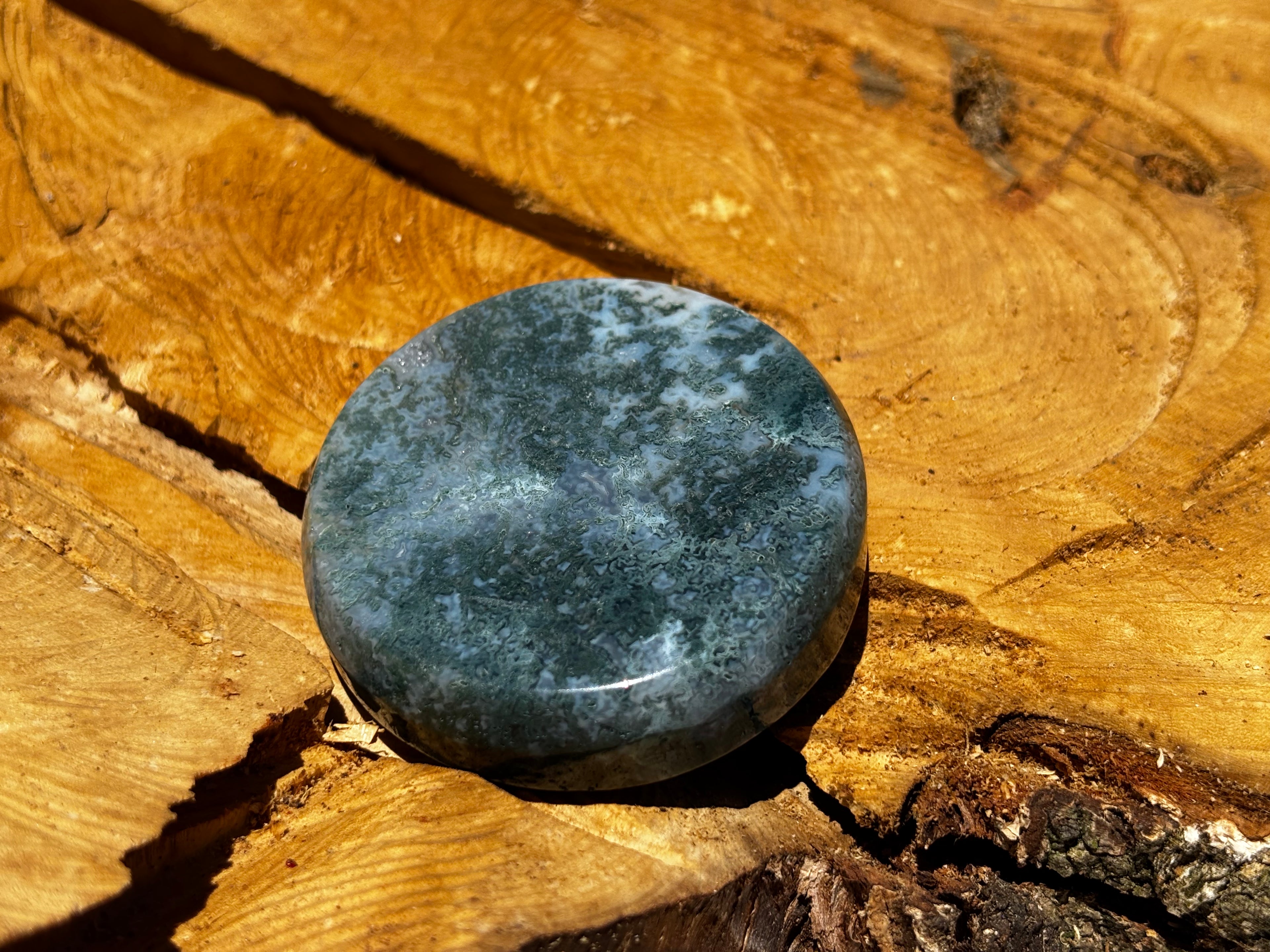 Moss Agate Trinket Dish 1