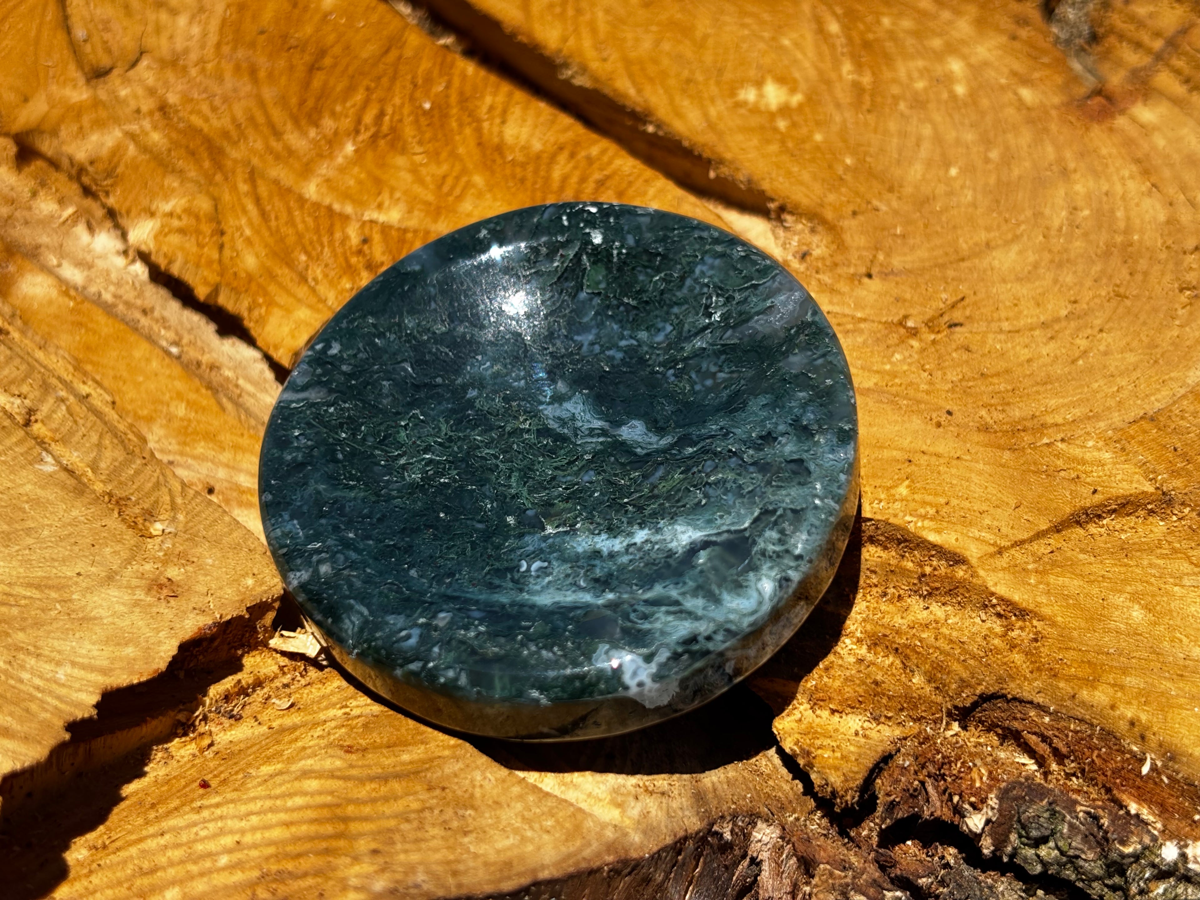 Moss Agate Trinket Dish 5