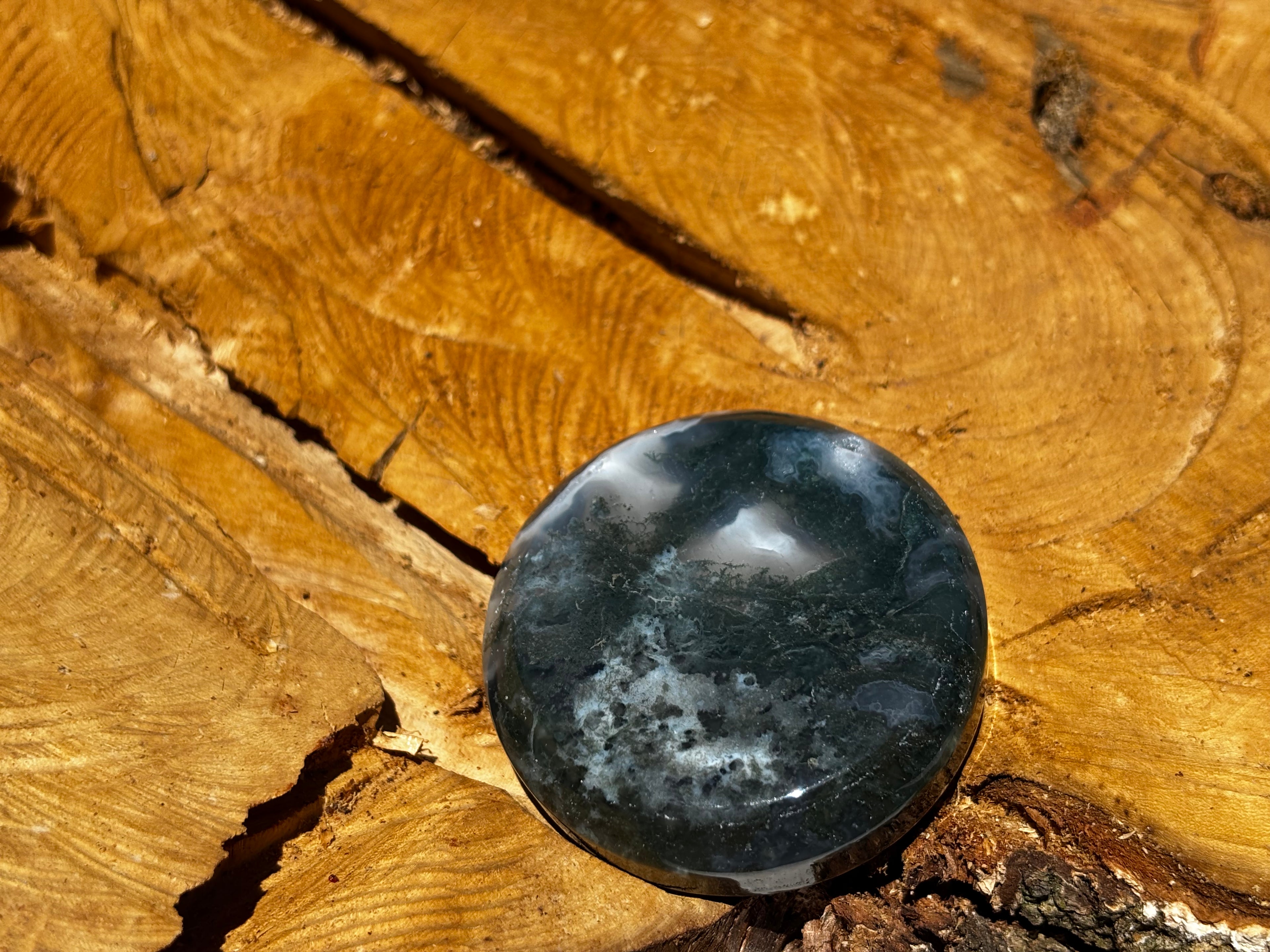 Moss Agate Trinket Dish 7