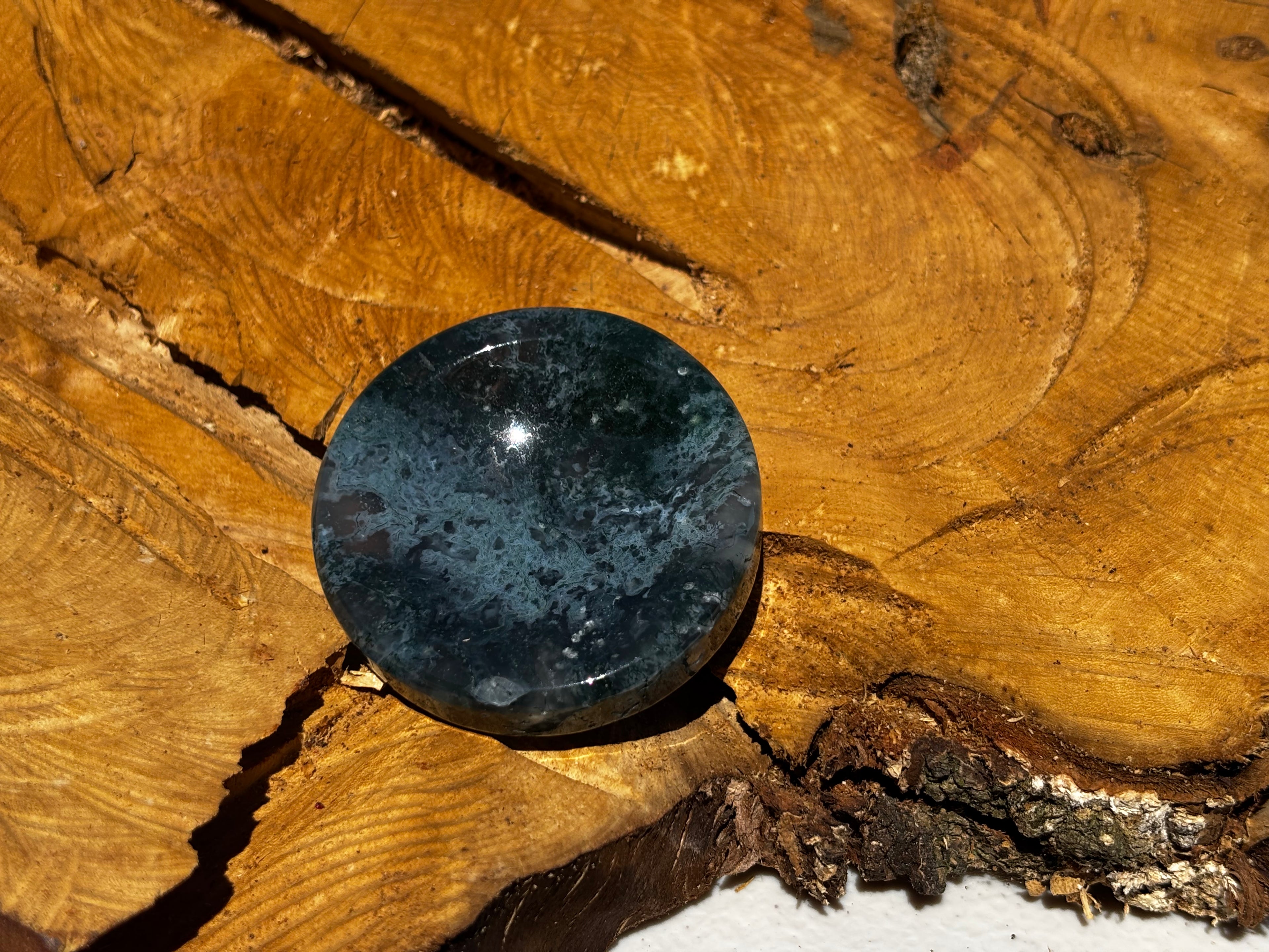 Moss Agate Trinket Dish 9