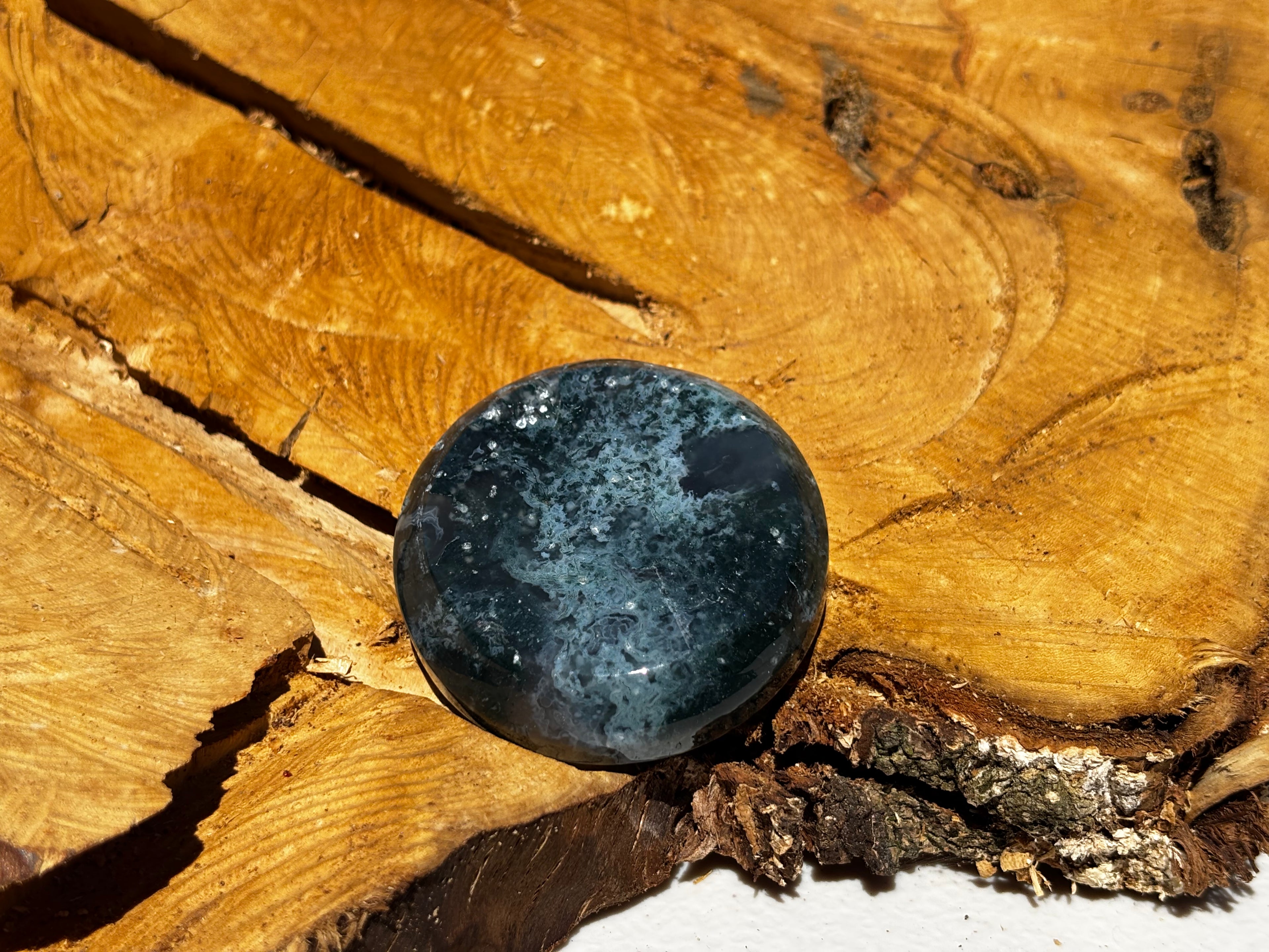 Moss Agate Trinket Dish 9