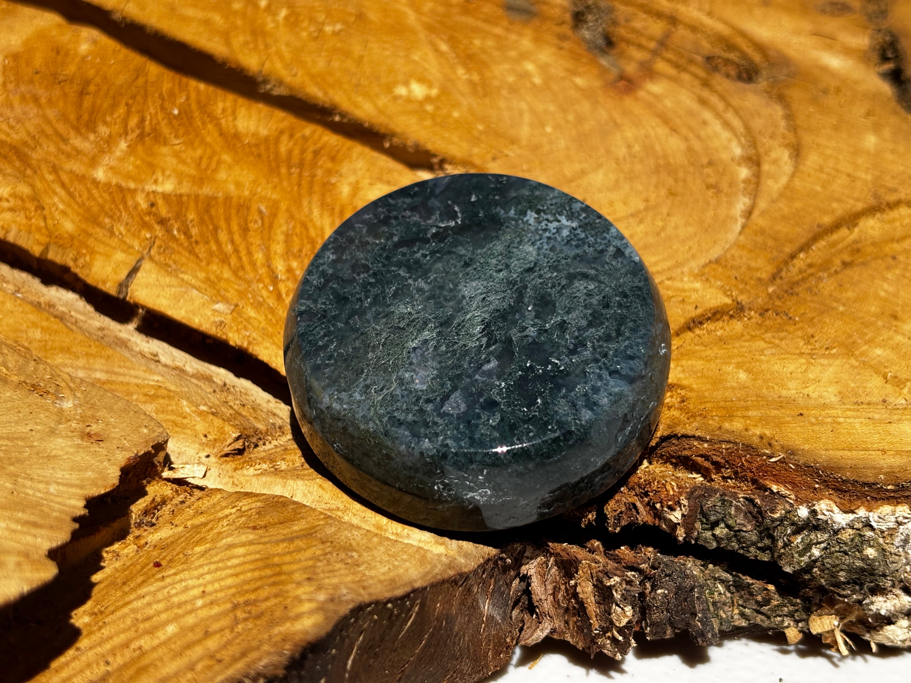 Moss Agate Trinket Dish 10