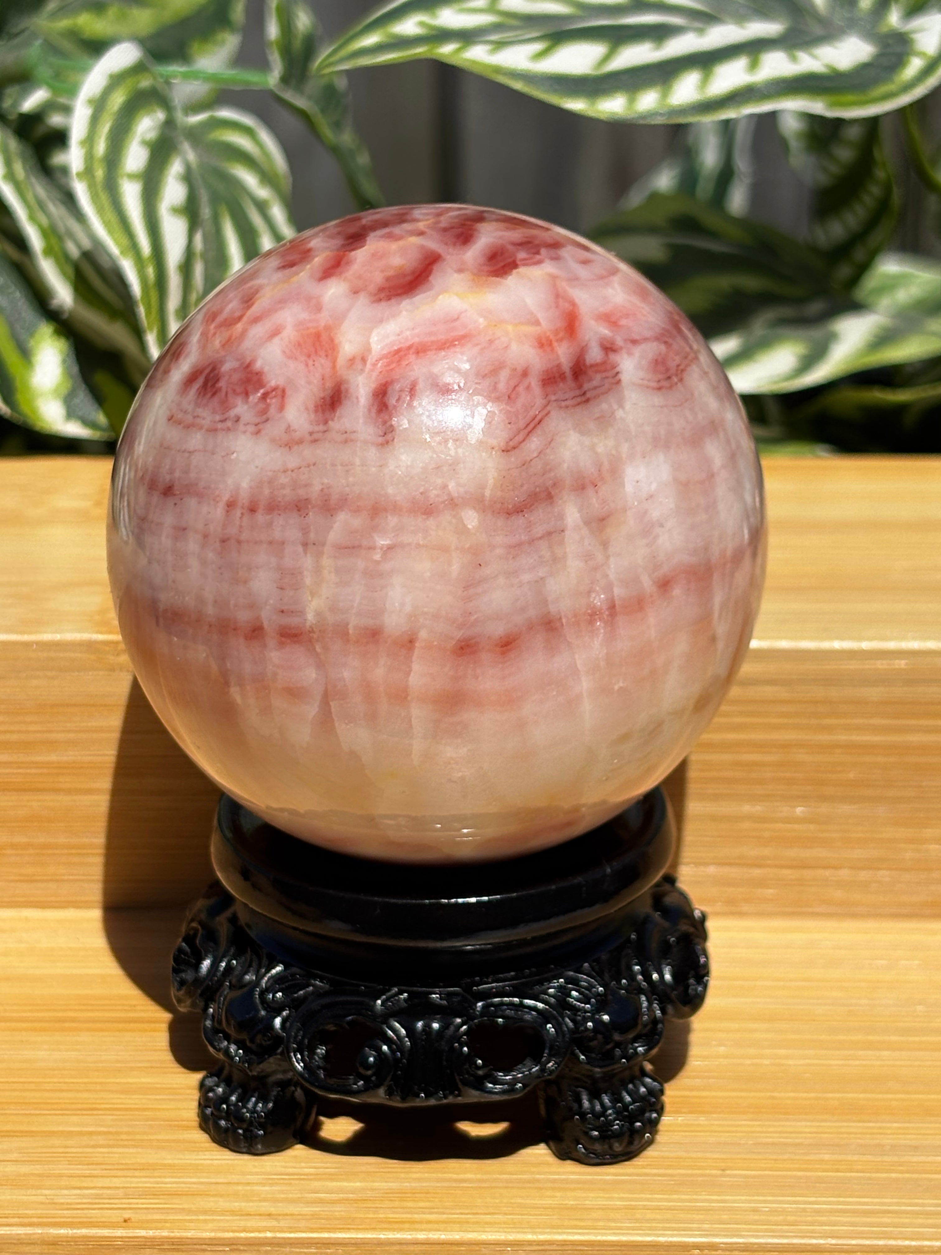 Red Banded Dali Jasper Sphere
