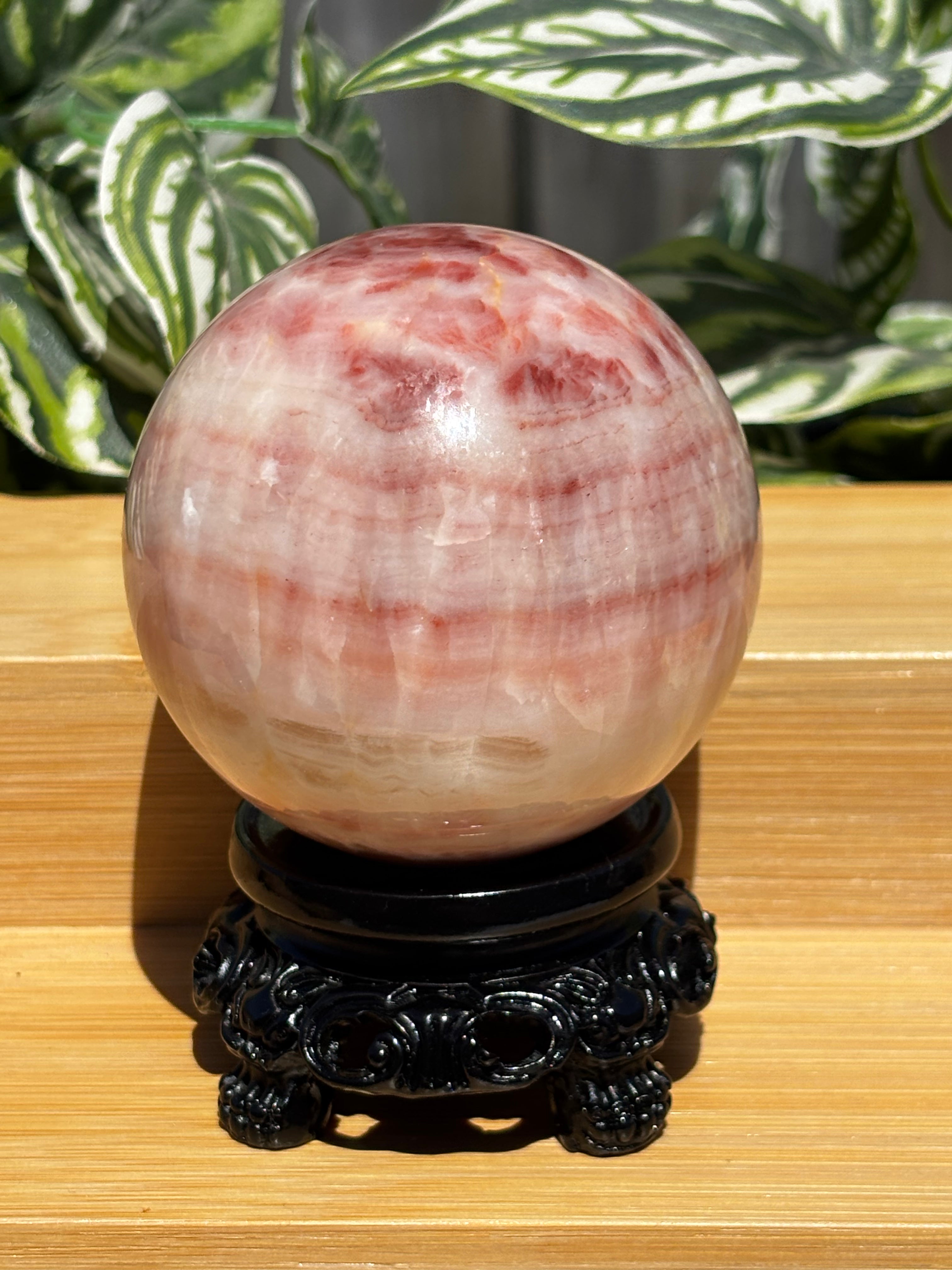 Red Banded Dali Jasper Sphere