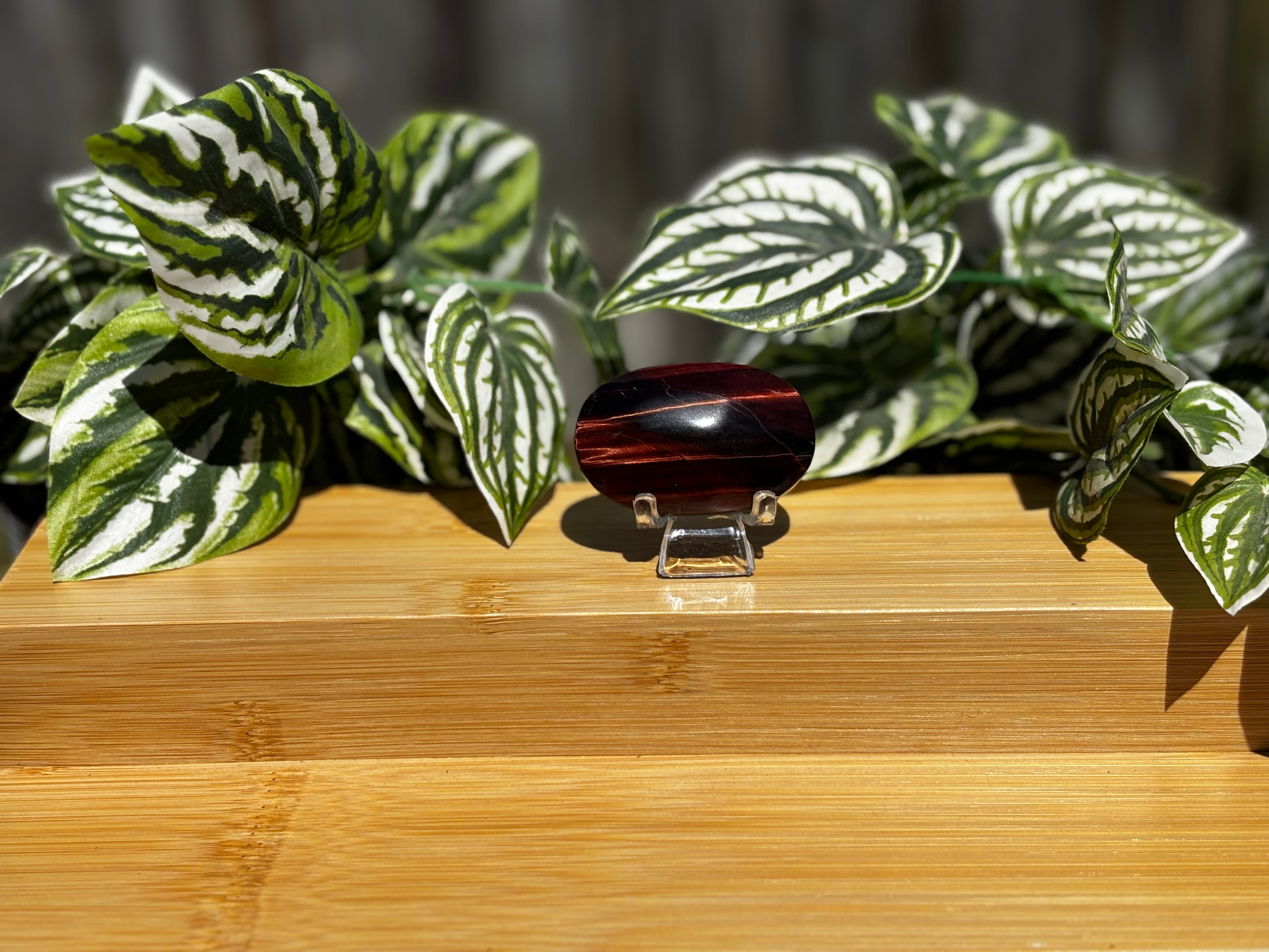 Red Tigers Eye Palm Stone - Small